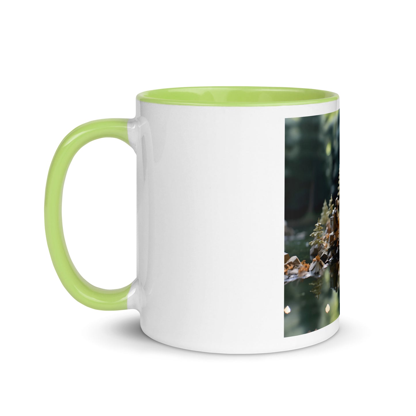 Relaxing By The Brook Series Print #10 - Mug with Color Inside