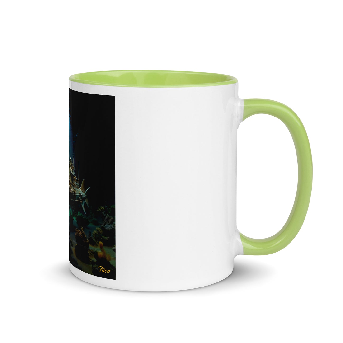 20,000 Leagues Under The Sea Series Print #7 - Mug with Color Inside