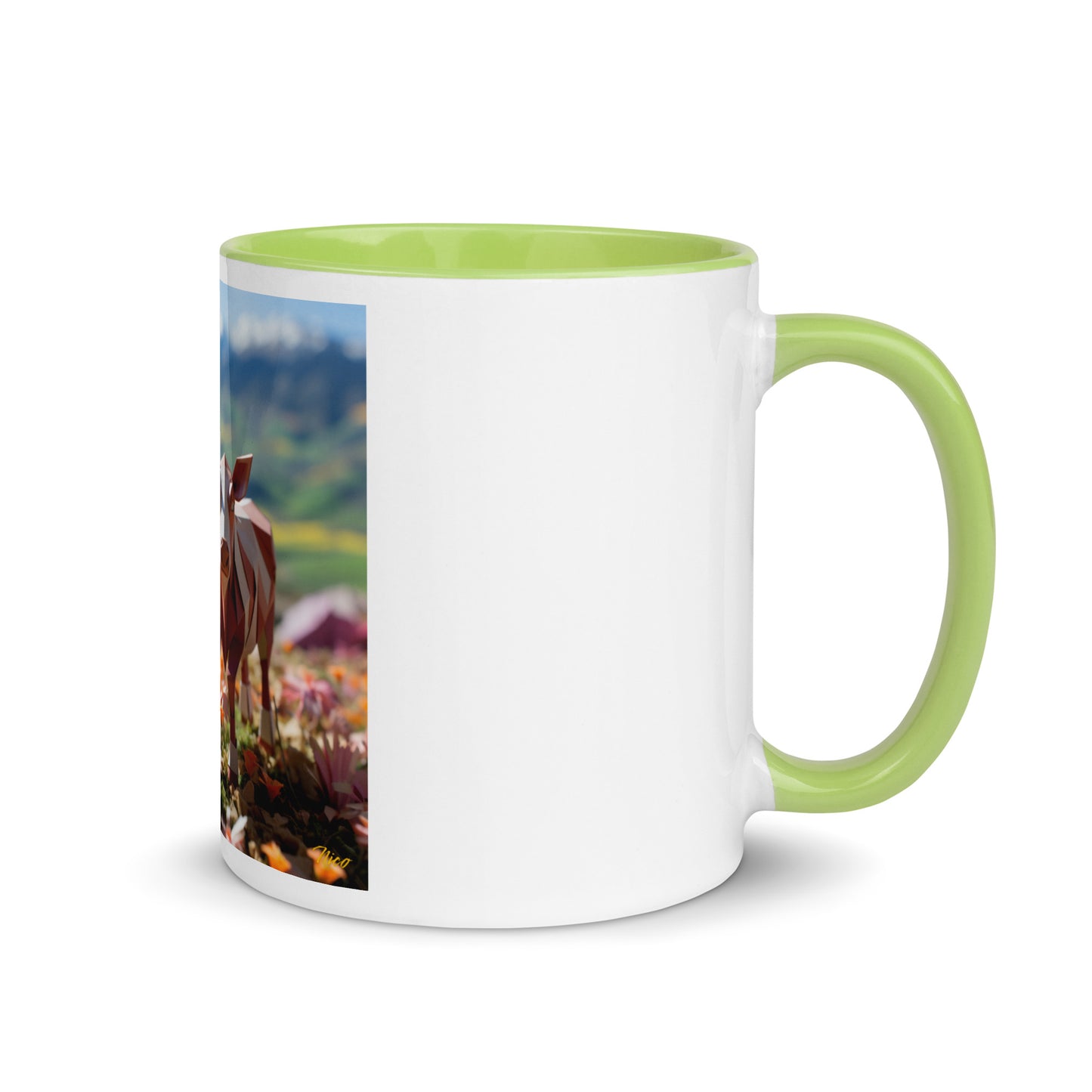 Meadow By The Farm Series Print #1 - Mug with Color Inside