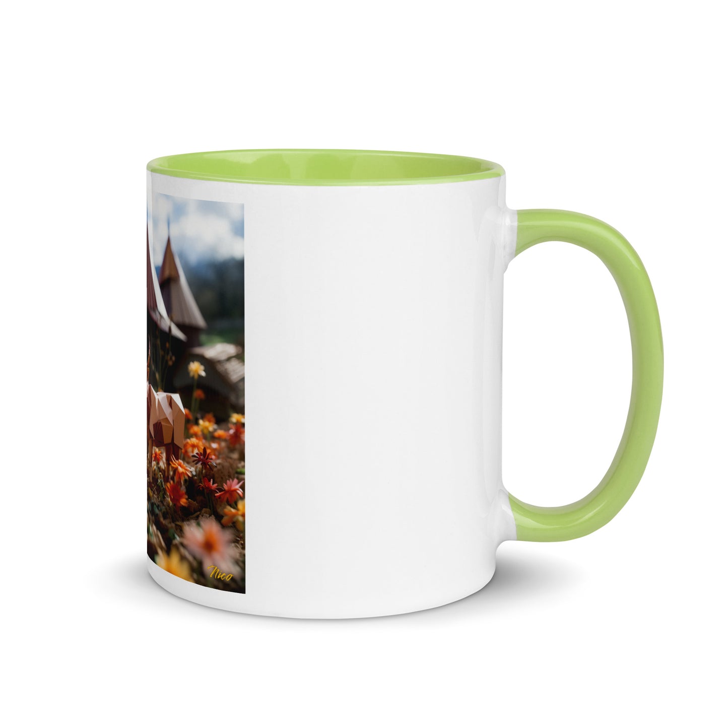 Meadow By The Farm Series Print #8 - Mug with Color Inside