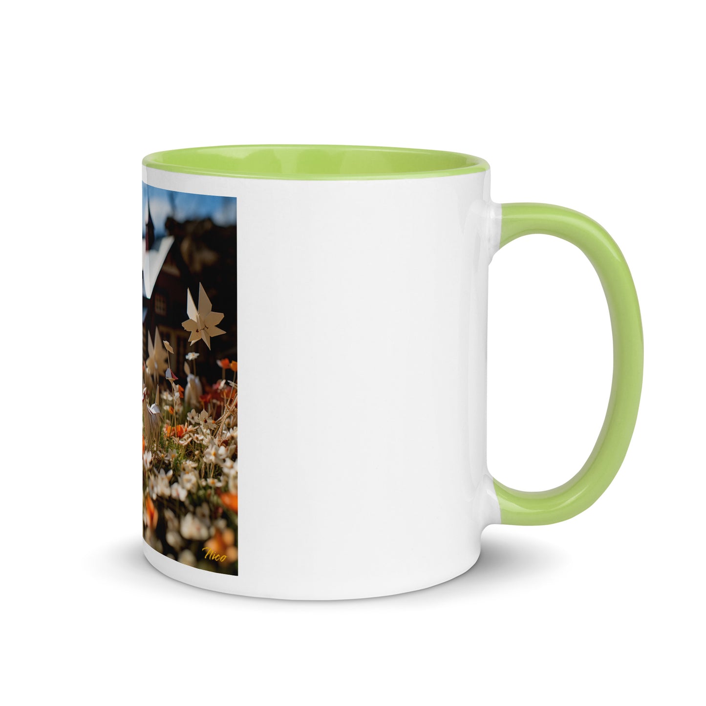 Meadow By The Farm Series Print #10 - Mug with Color Inside