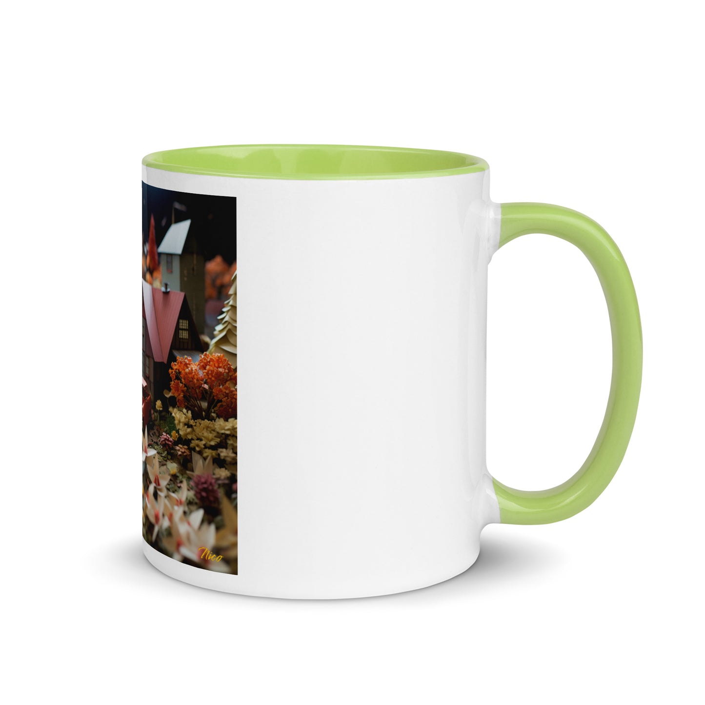 Meadow By The Farm Series Print #2 - Mug with Color Inside