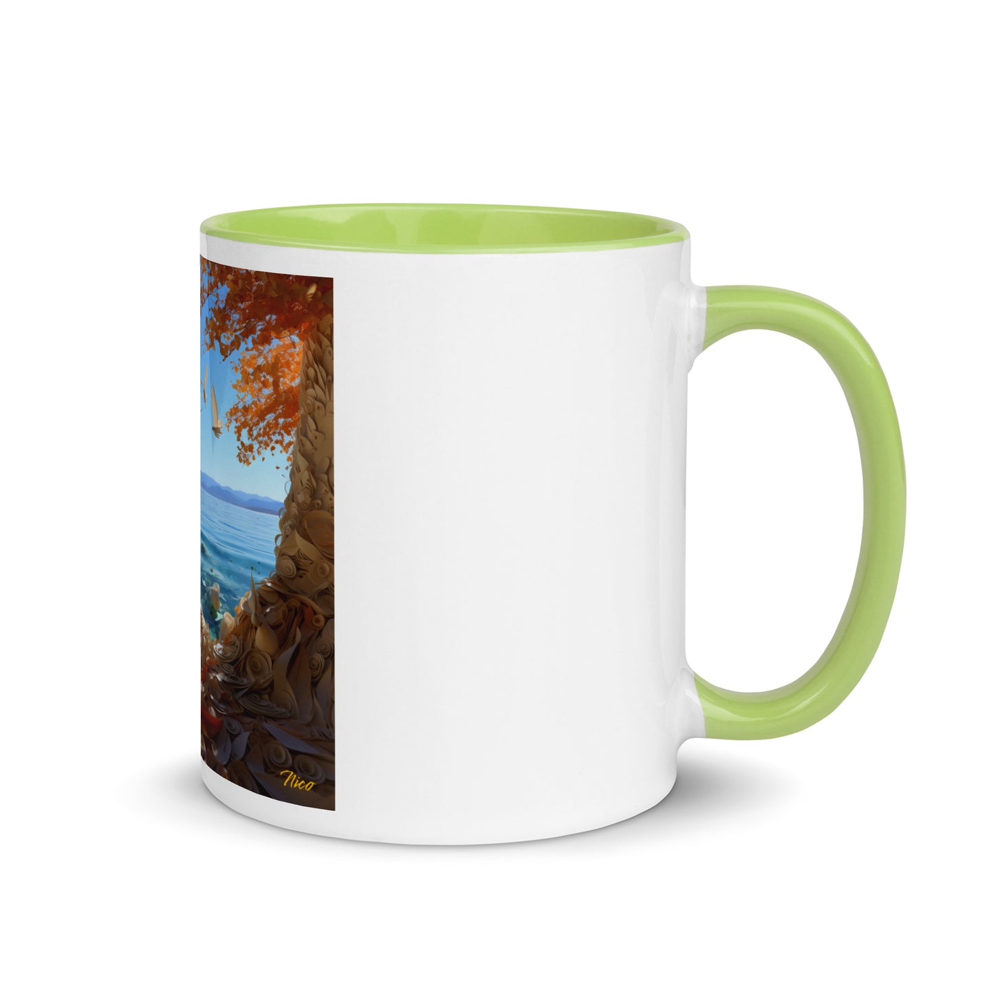 Atop The Mountain Lakeshore Series Print #9 - Mug with Color Inside