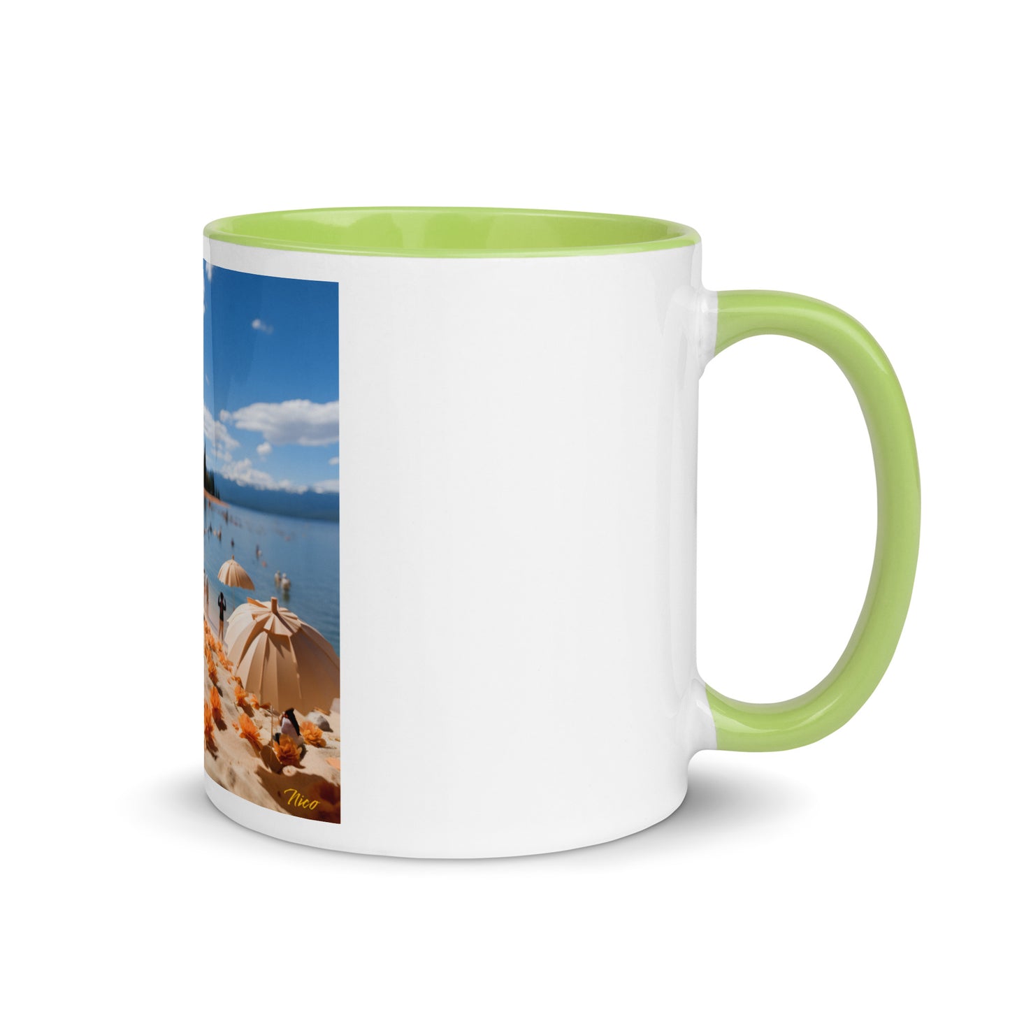 Atop The Mountain Lakeshore Series Print #8 - Mug with Color Inside