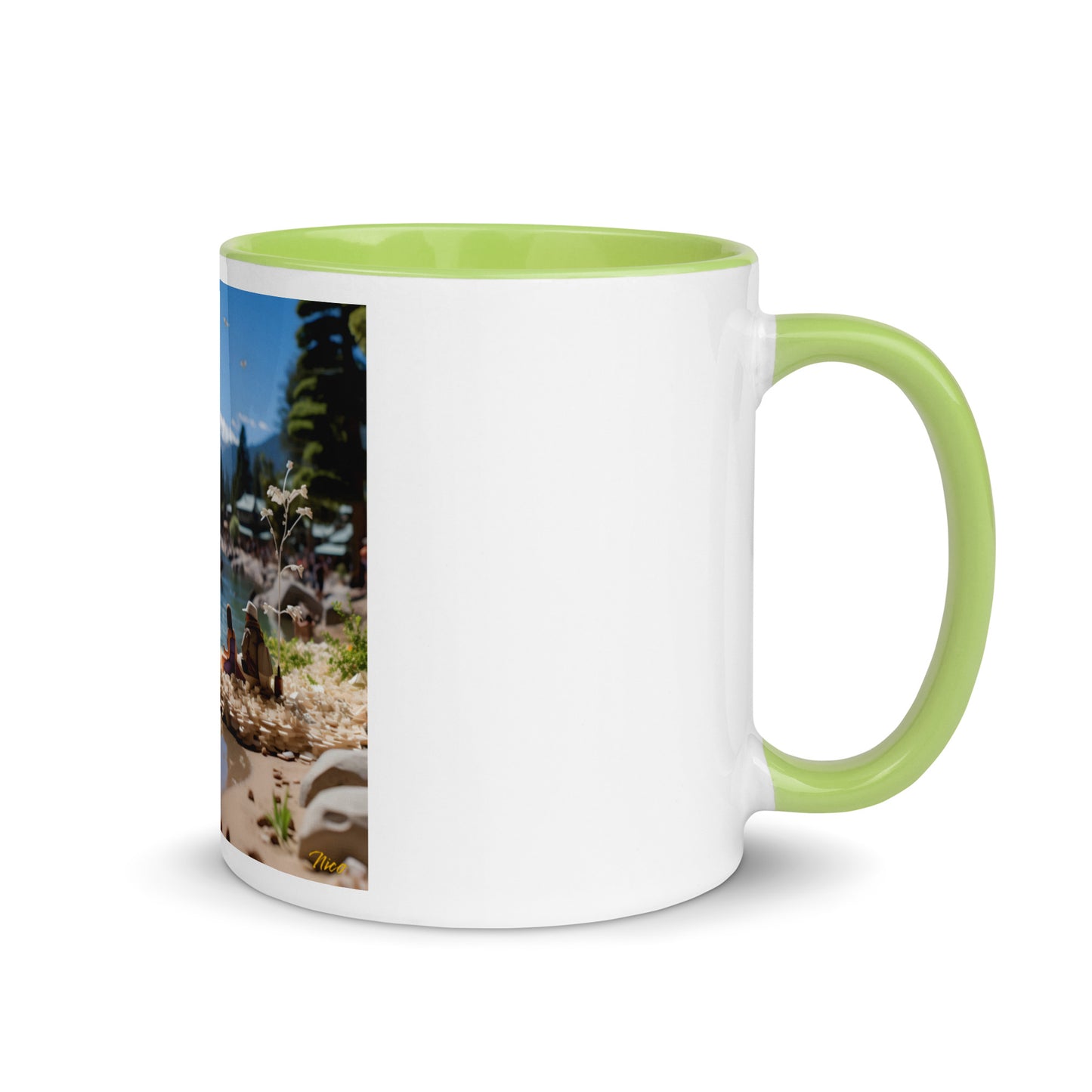 Atop The Mountain Lakeshore Series Print #7 - Mug with Color Inside