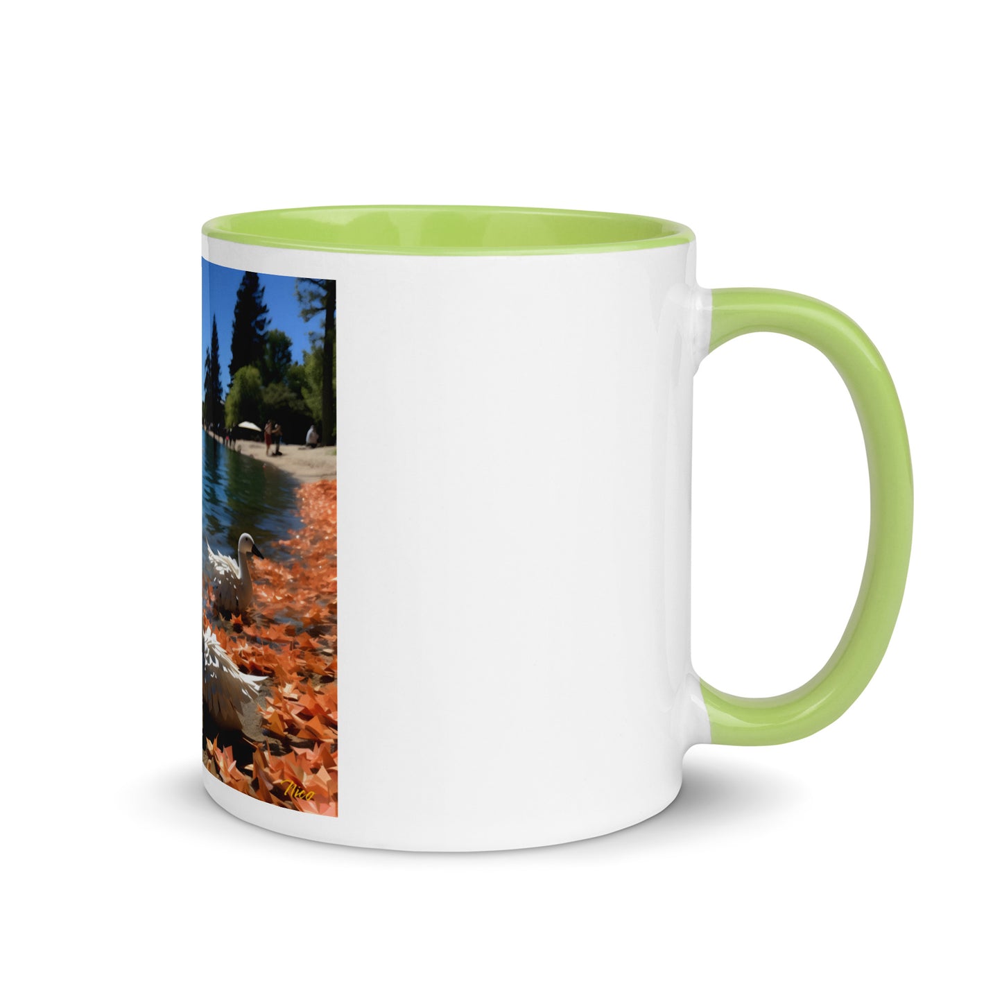 Atop The Mountain Lakeshore Series Print #2 - Mug with Color Inside