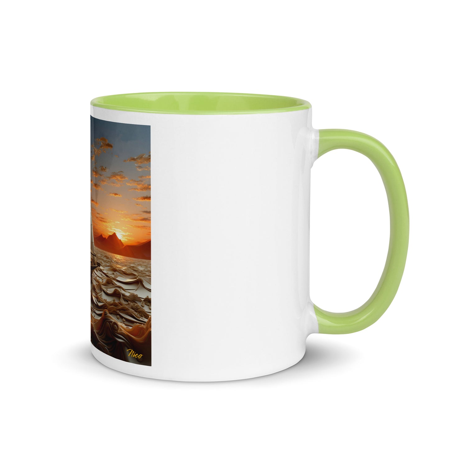 Into The Sunset Series Print #1 - Mug with Color Inside