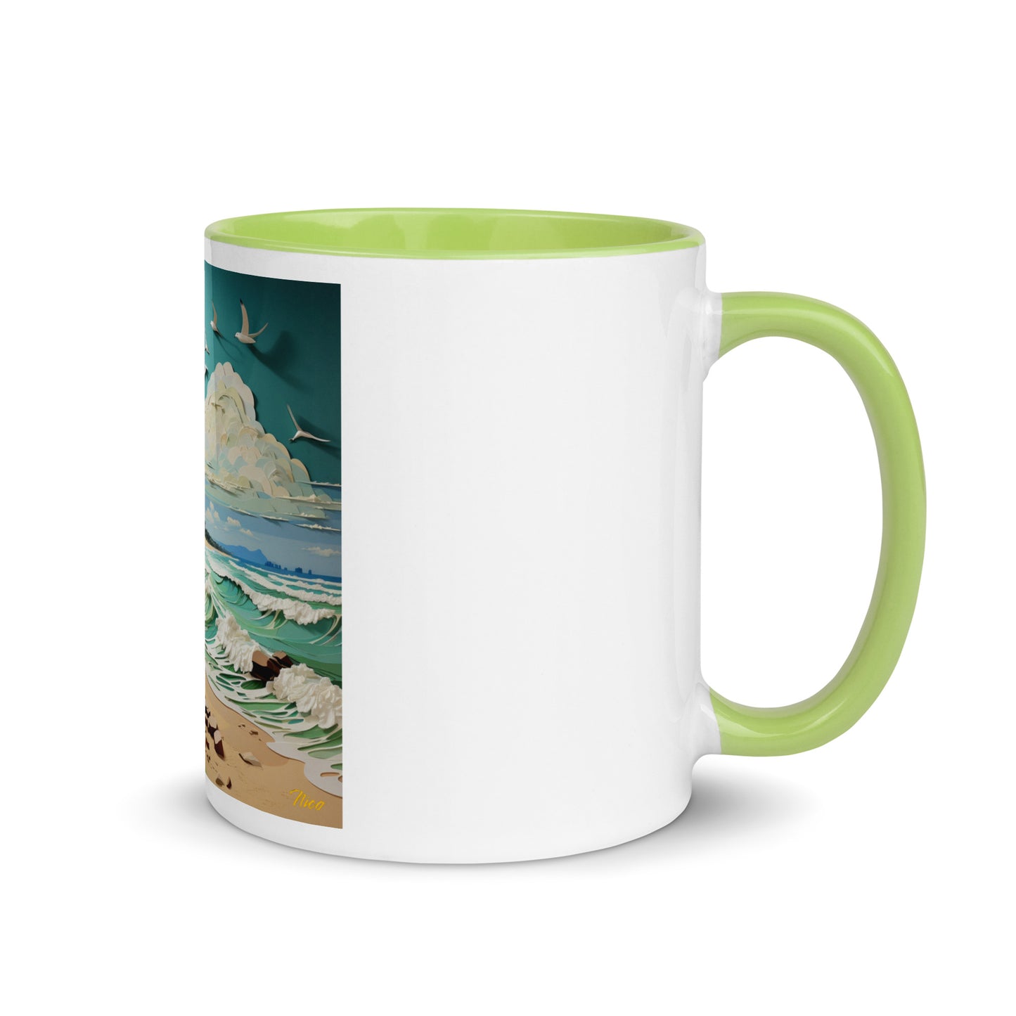 By The Seaside Series Print #2 - Mug with Color Inside