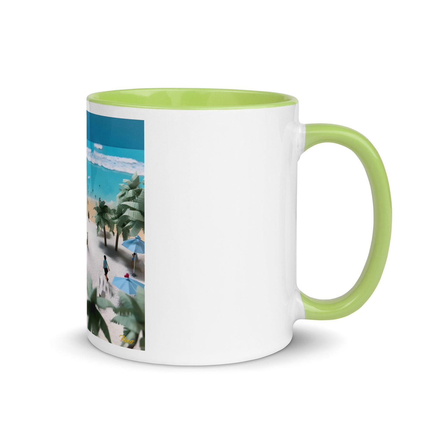 By The Seaside Series Print #5 - Mug with Color Inside