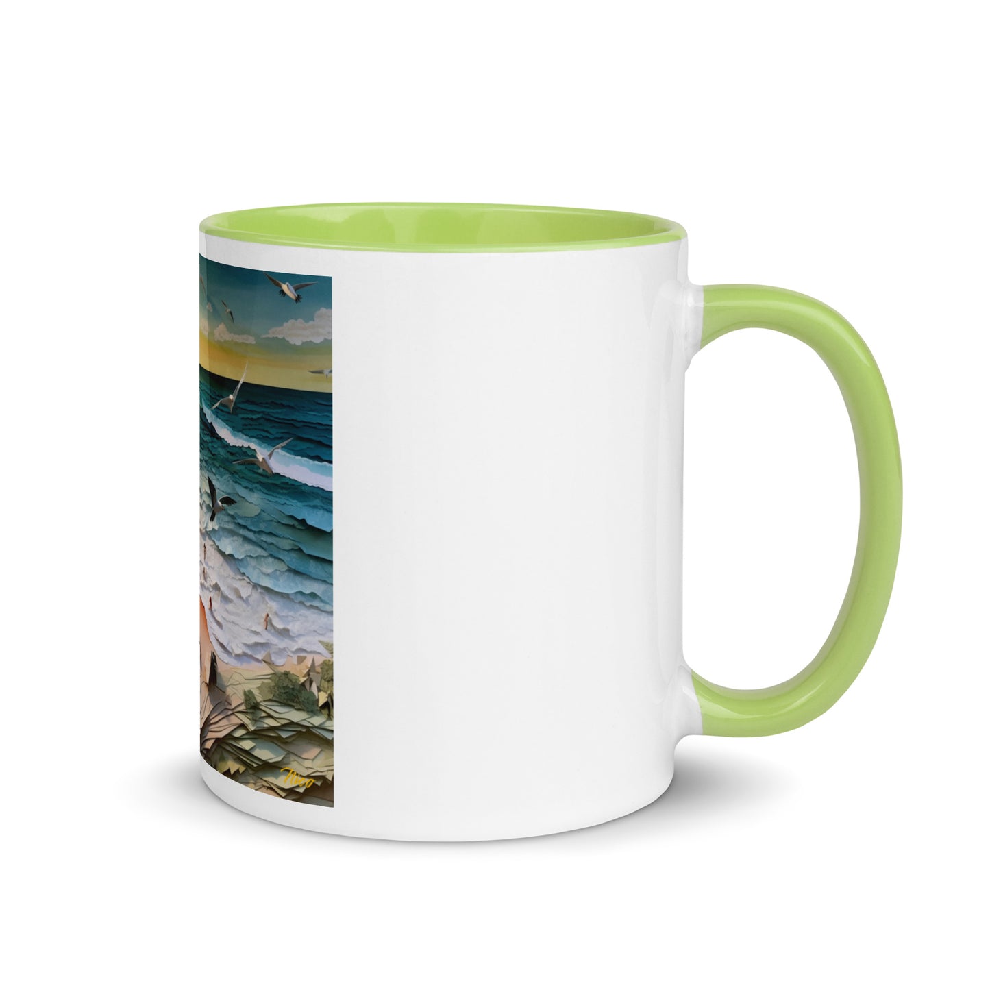 By The Seaside Series Print #6 - Mug with Color Inside