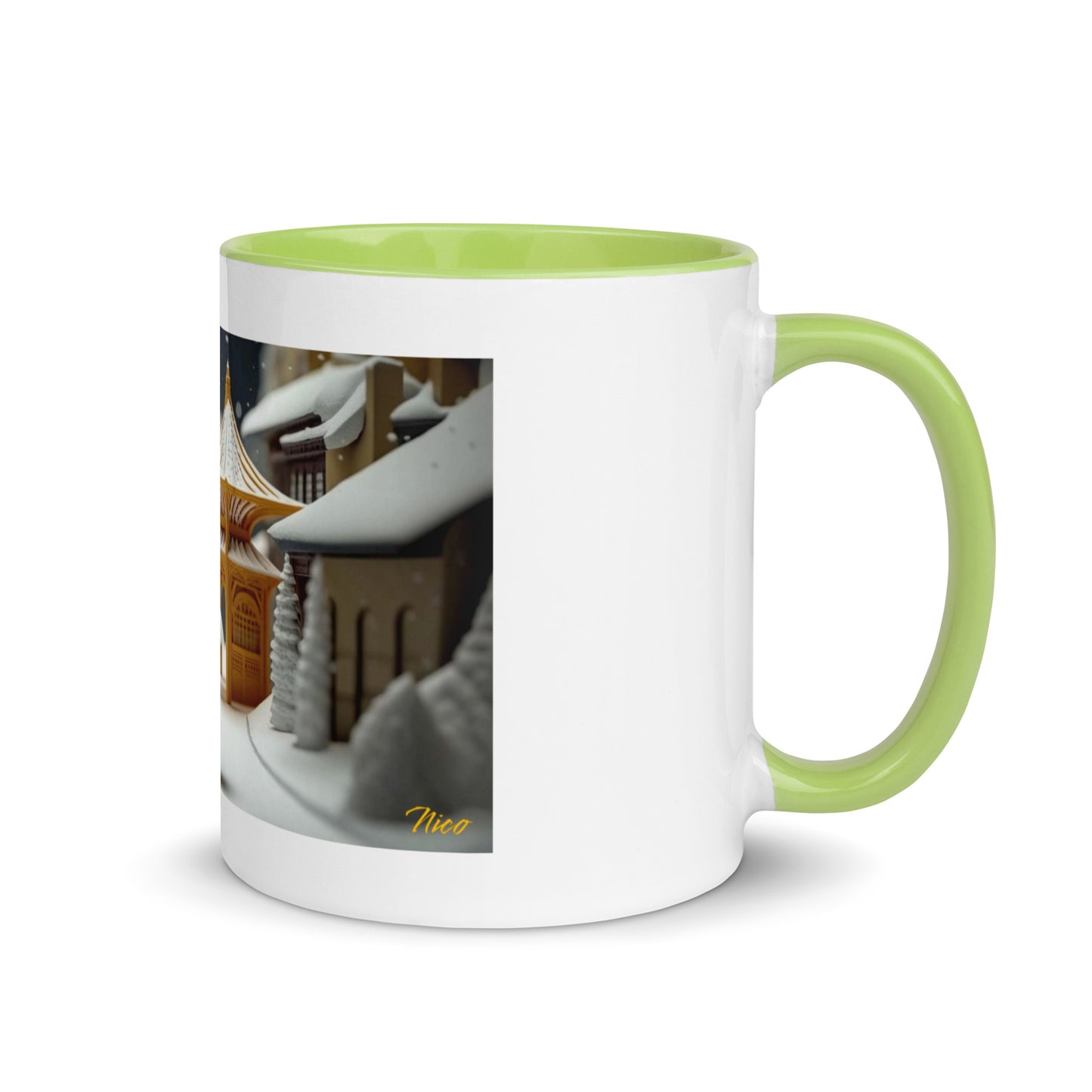 Asian Snow Series Print #5 - Mug with Color Inside