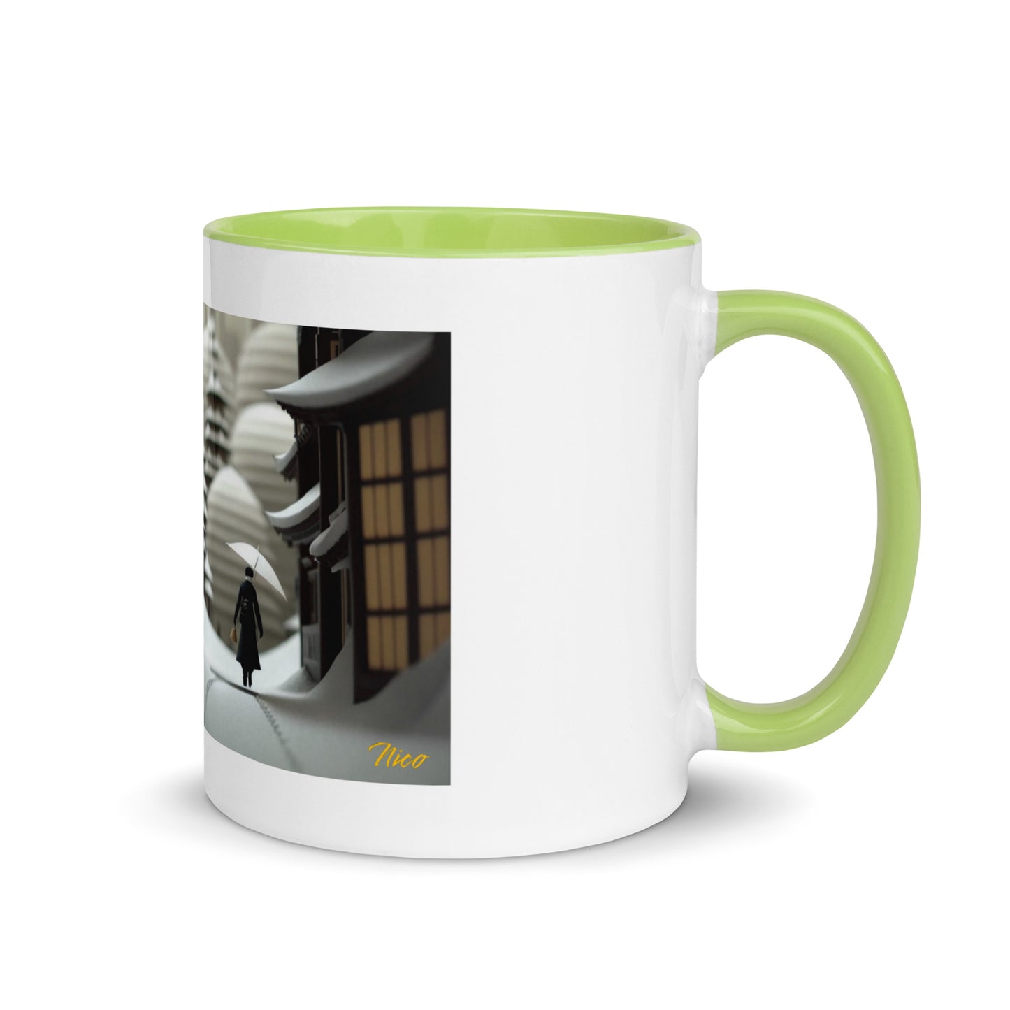 Asian Snow Series Print #4 - Mug with Color Inside