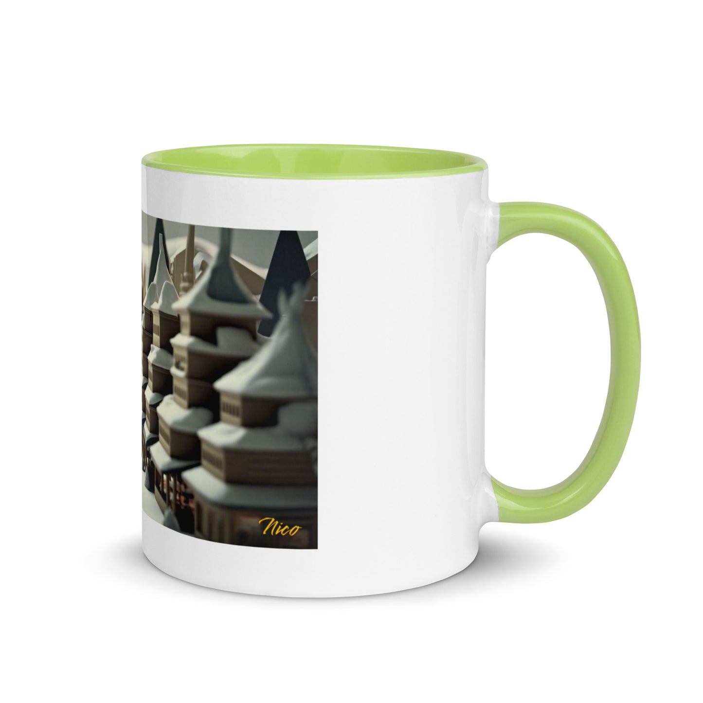 Asian Snow Series Print #1 - Mug with Color Inside