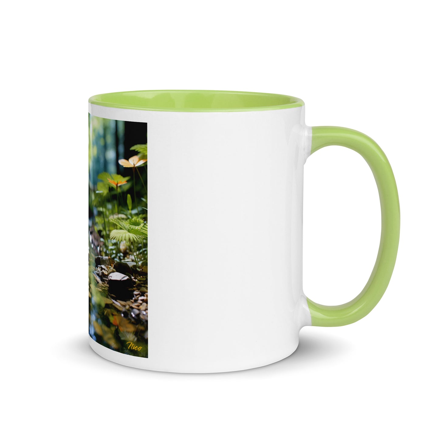 Relaxing By The Brook Series Print #9 - Mug with Color Inside