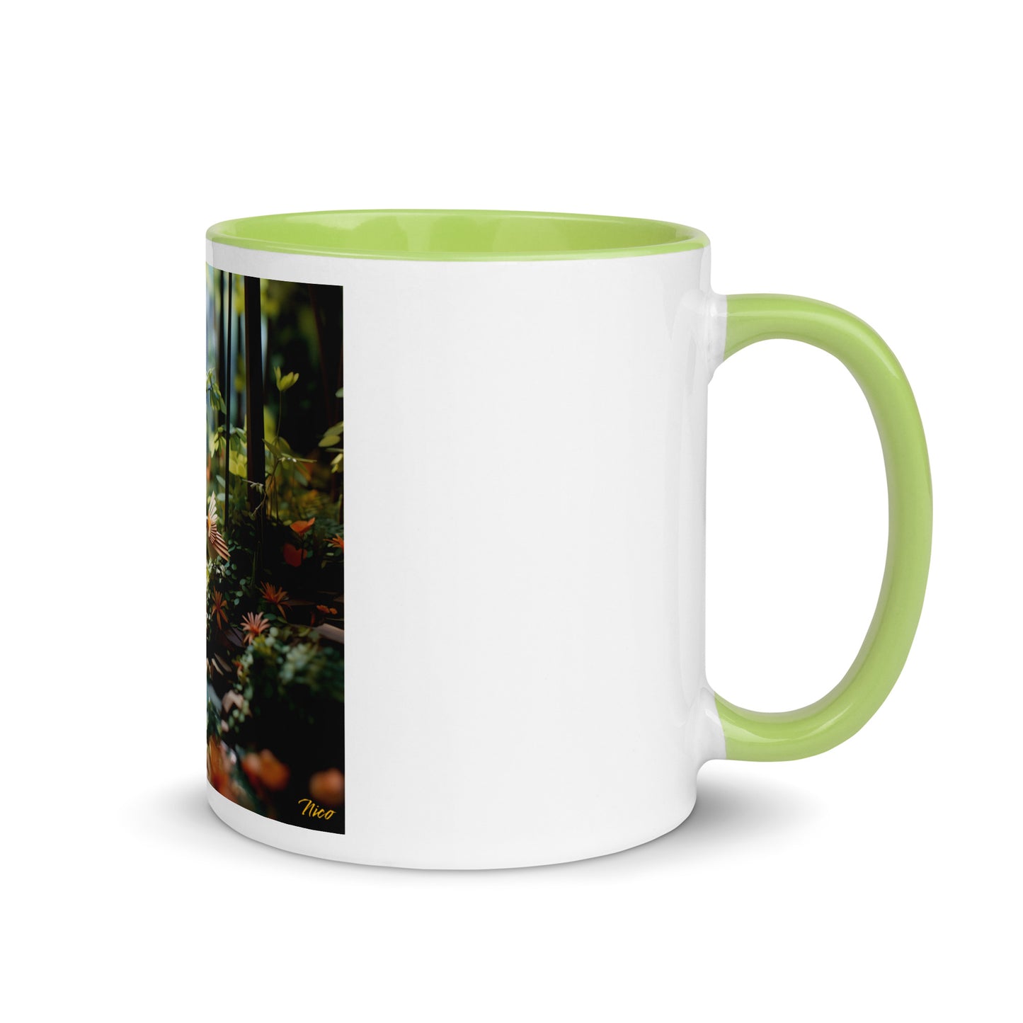 Relaxing By The Brook Series Print #6 - Mug with Color Inside