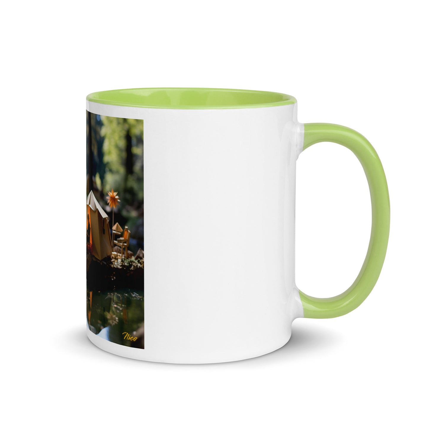 Relaxing By The Brook Series Print #4 - Mug with Color Inside