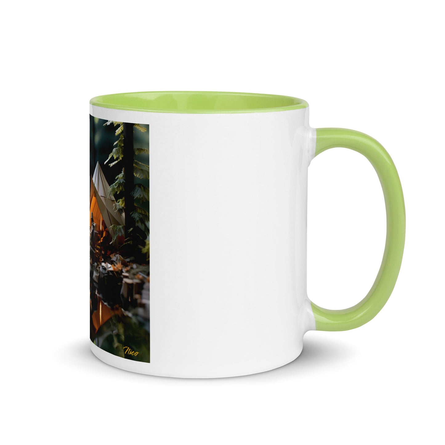 Relaxing By The Brook Series Print #10 - Mug with Color Inside