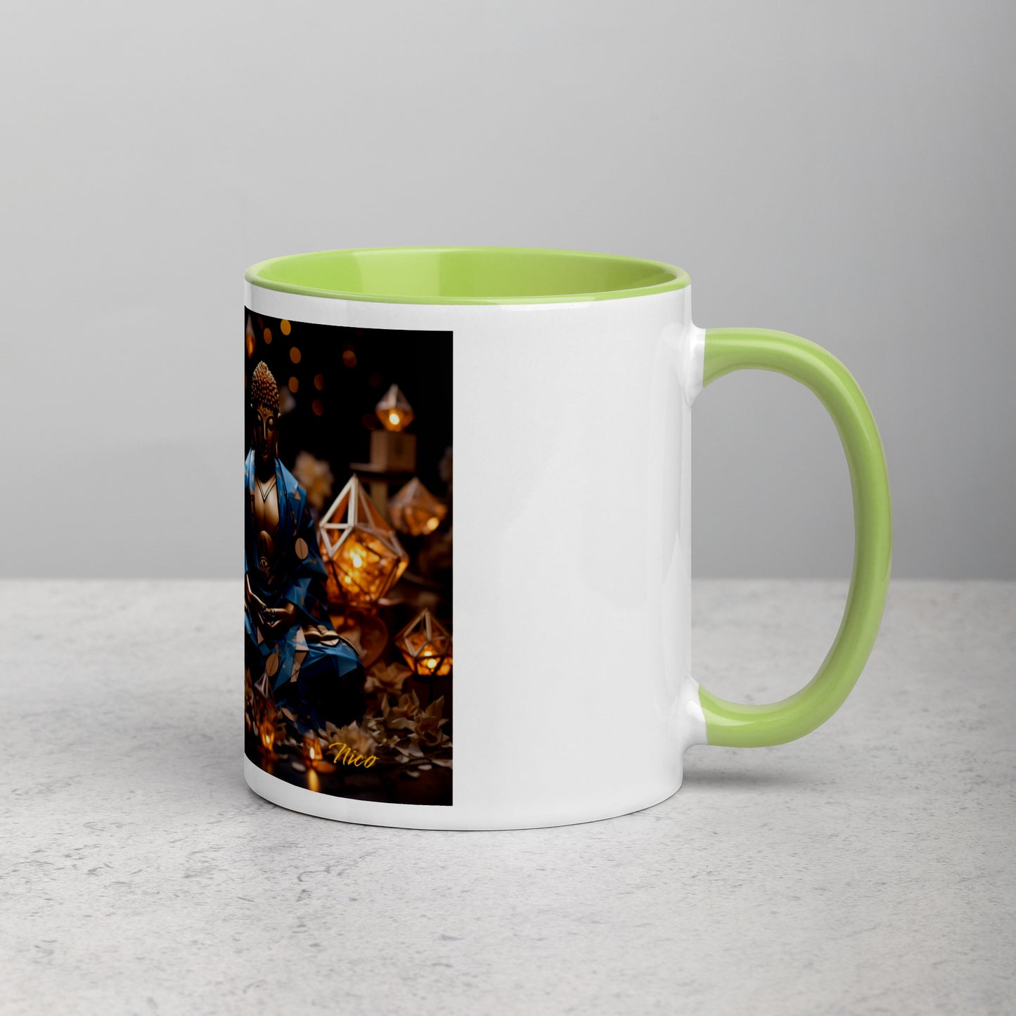 Ascending Buddha Series Print #3 - Mug with Color Inside