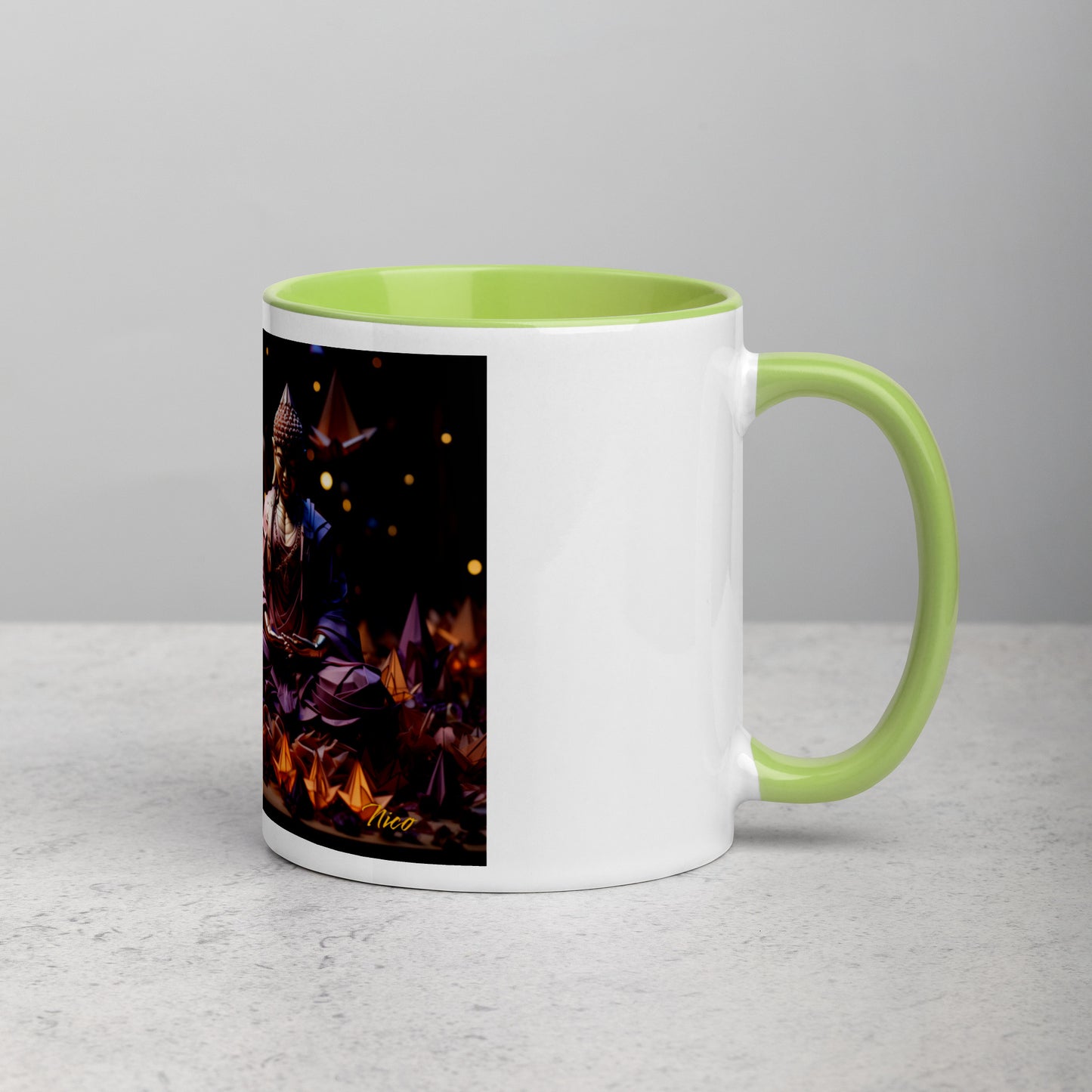 Ascending Buddha Series Print #6 - Mug with Color Inside