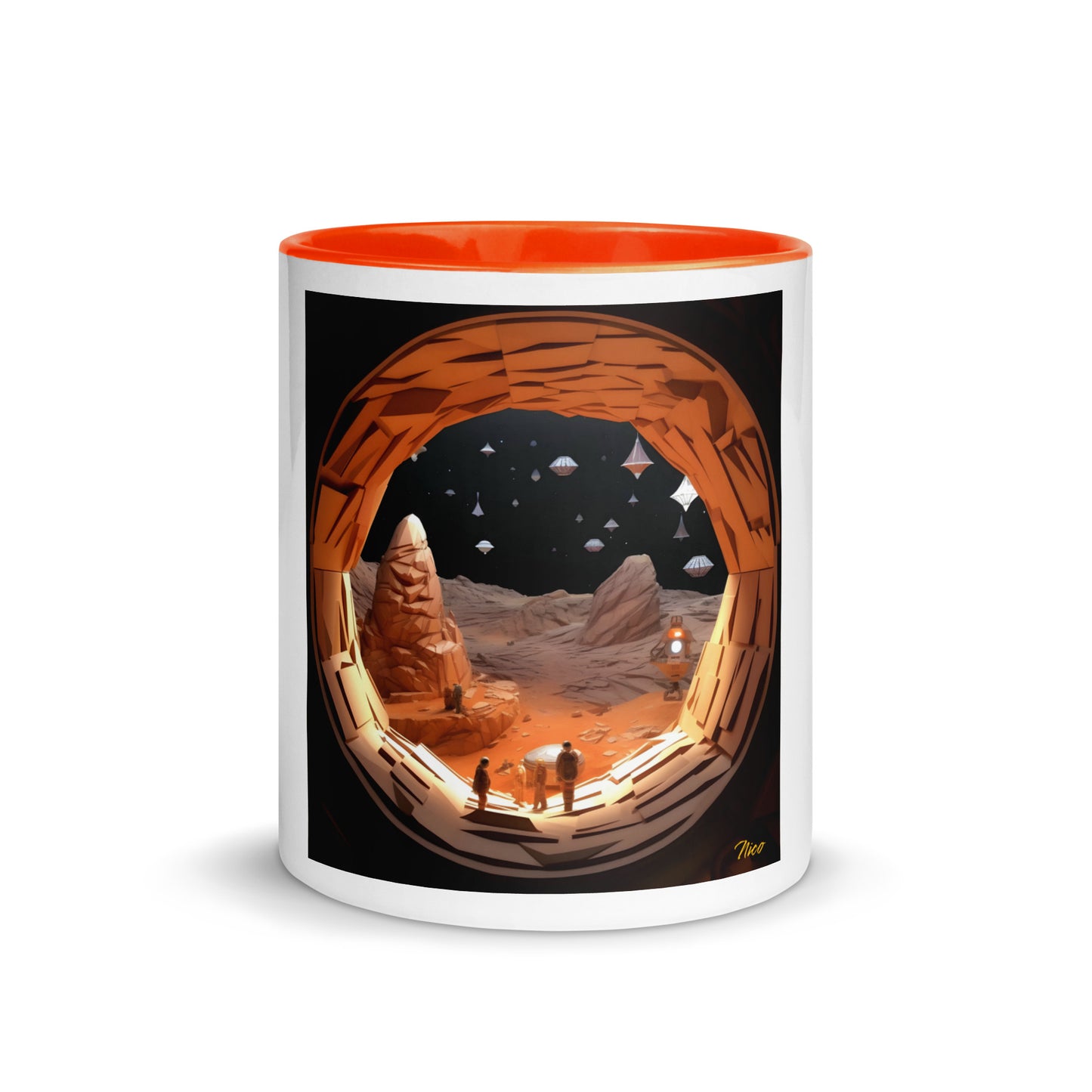 Elon's Dream Series Print #4 Mug with Color Inside