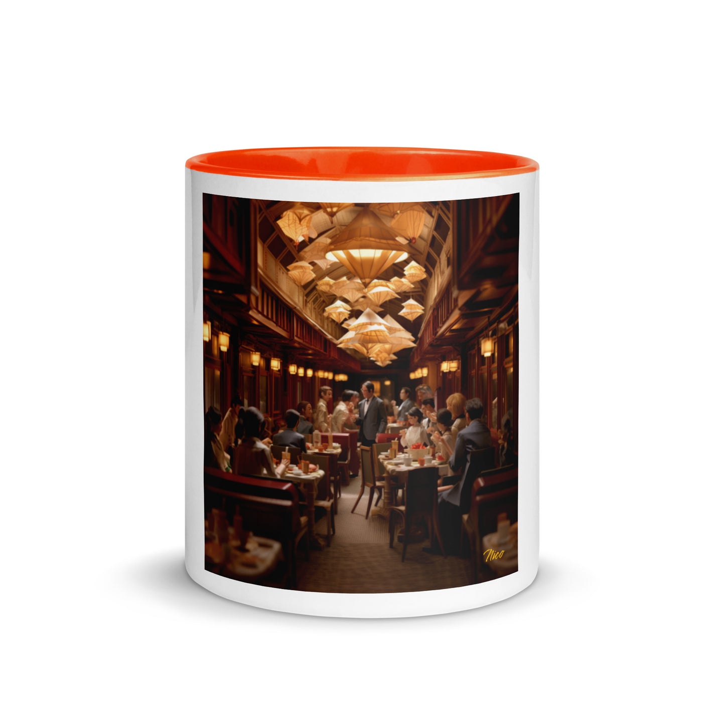 Orient Express Series Print #8 Mug with Color Inside