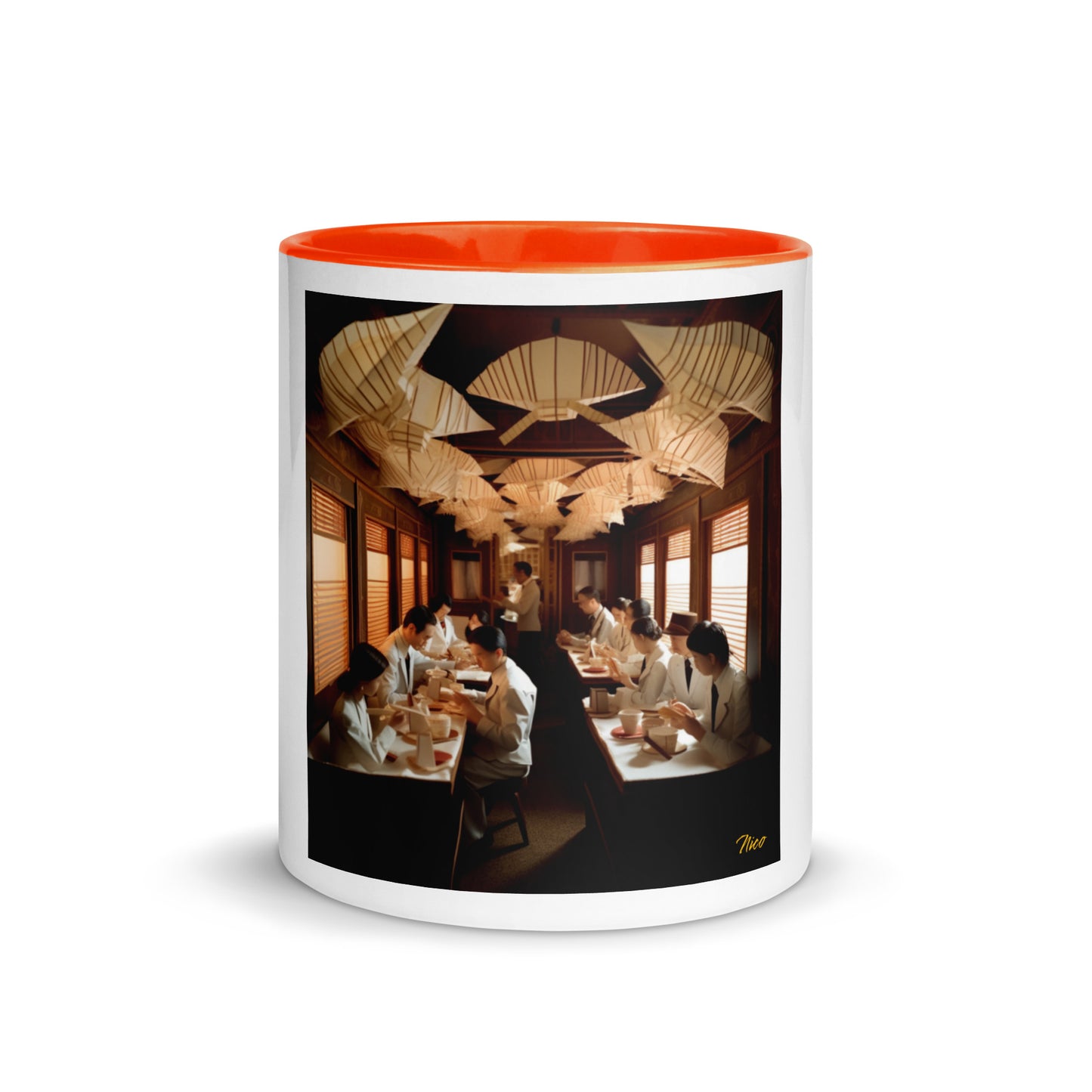 Orient Express Series Print #4 Mug with Color Inside