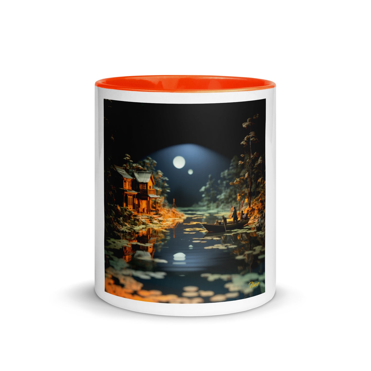 Born On A Bayou Print #3 Mug with Color Inside