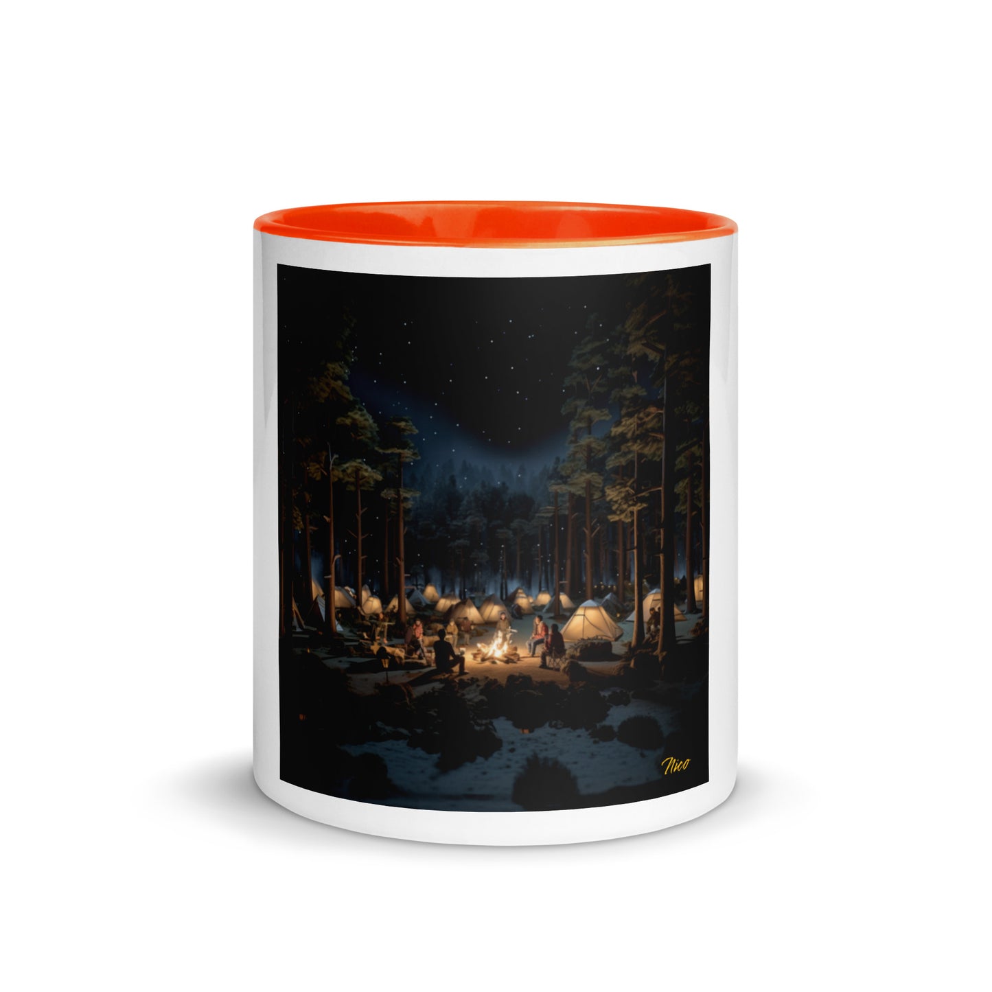 Under The Starry Skies Series Print #5 Mug with Color Inside