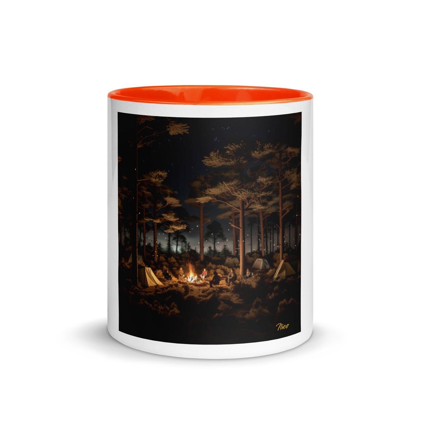 Under The Starry Skies Series Print #9 Mug with Color Inside