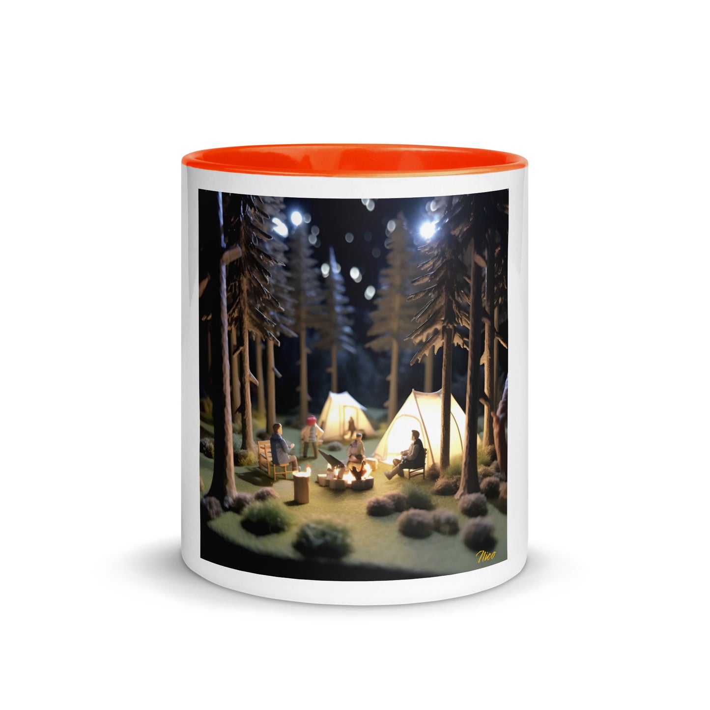 Under The Starry Skies Series Print #7 Mug with Color Inside