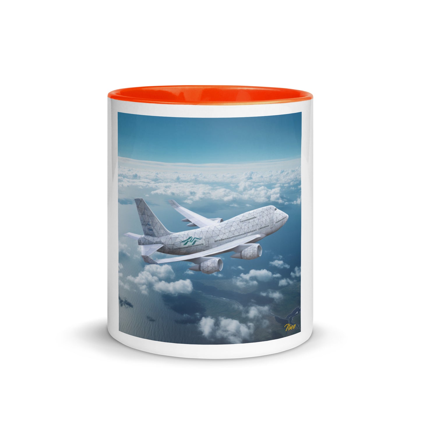 Frequent Flyer Miles Series Print #3 Mug with Color Inside