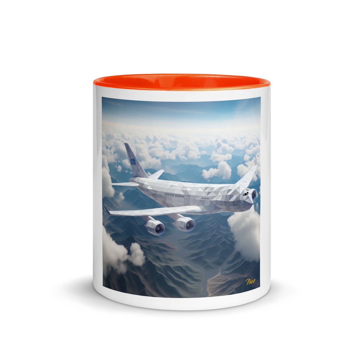 Frequent Flyer Miles Series Print #7 Mug with Color Inside