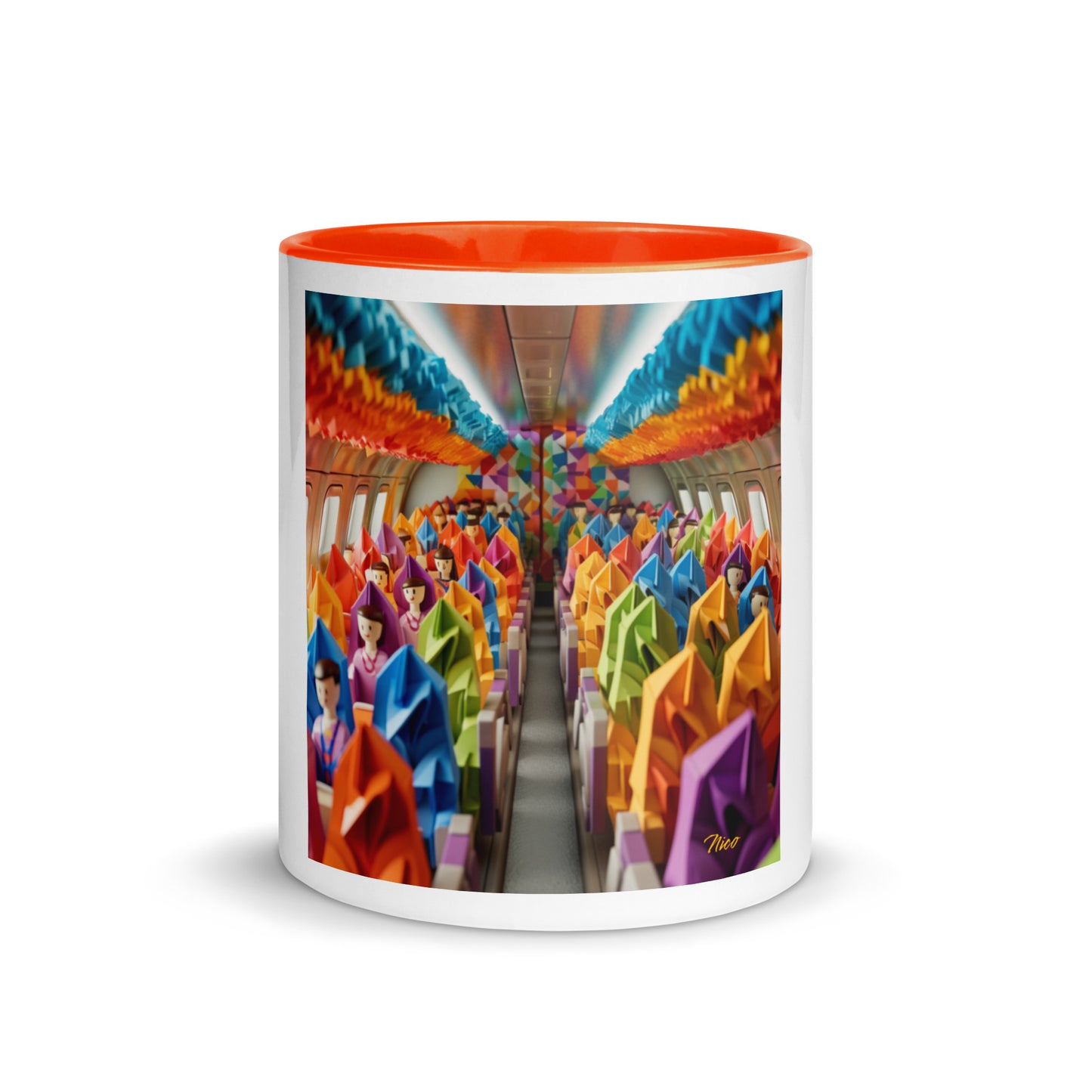 Frequent Flyer Miles Series Print #8 Mug with Color Inside