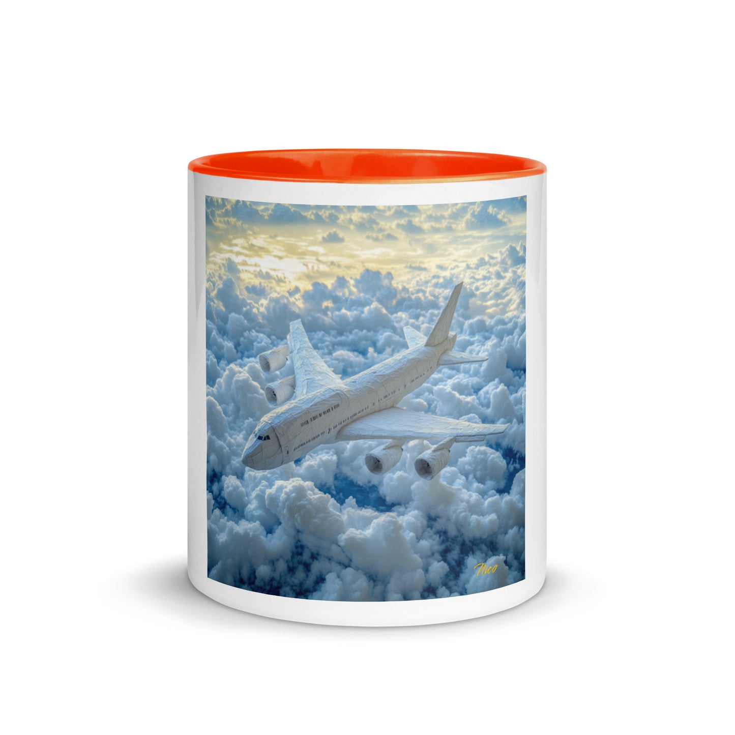 Frequent Flyer Miles Series Print #10 Mug with Color Inside