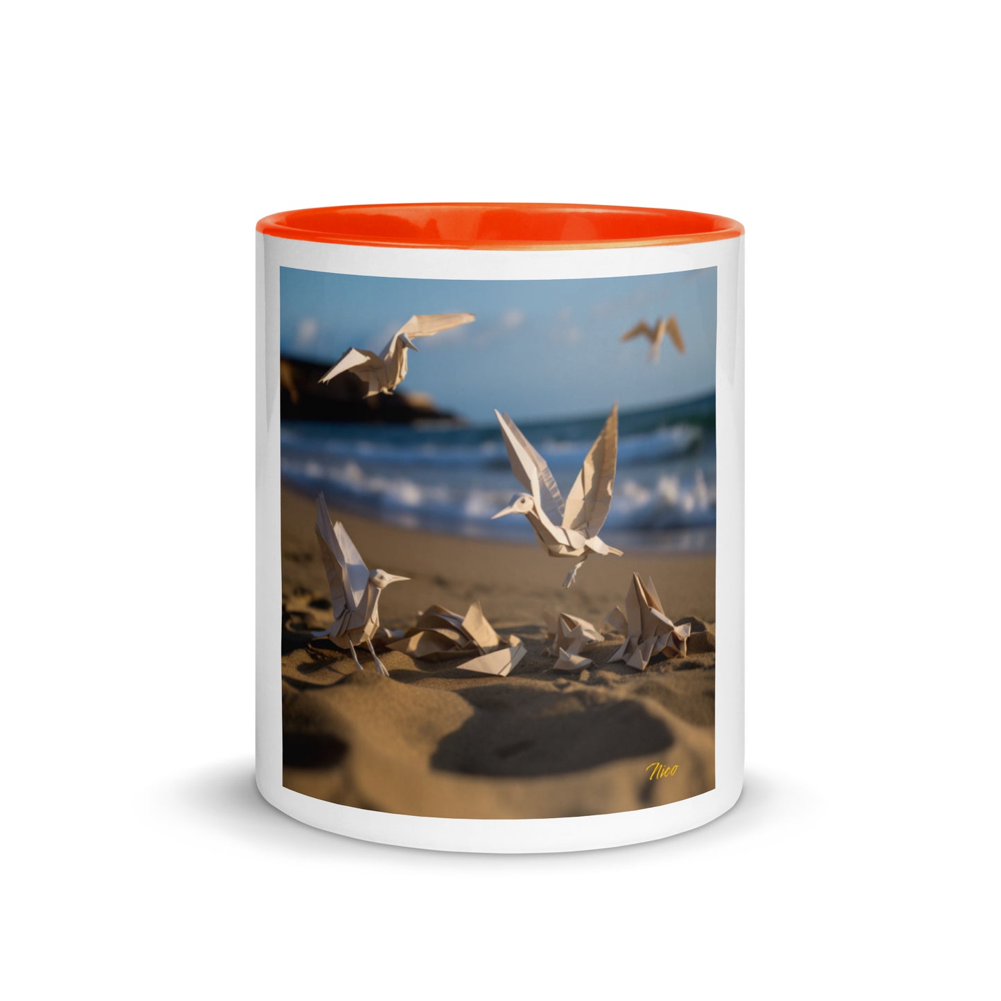 By The Seaside Series Print #7 - Mug with Color Inside