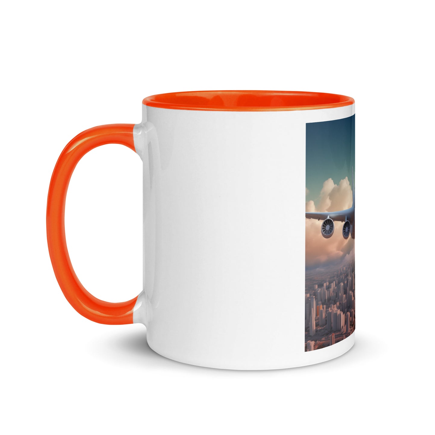 Frequent Flyer Miles Series Print #1 Mug with Color Inside