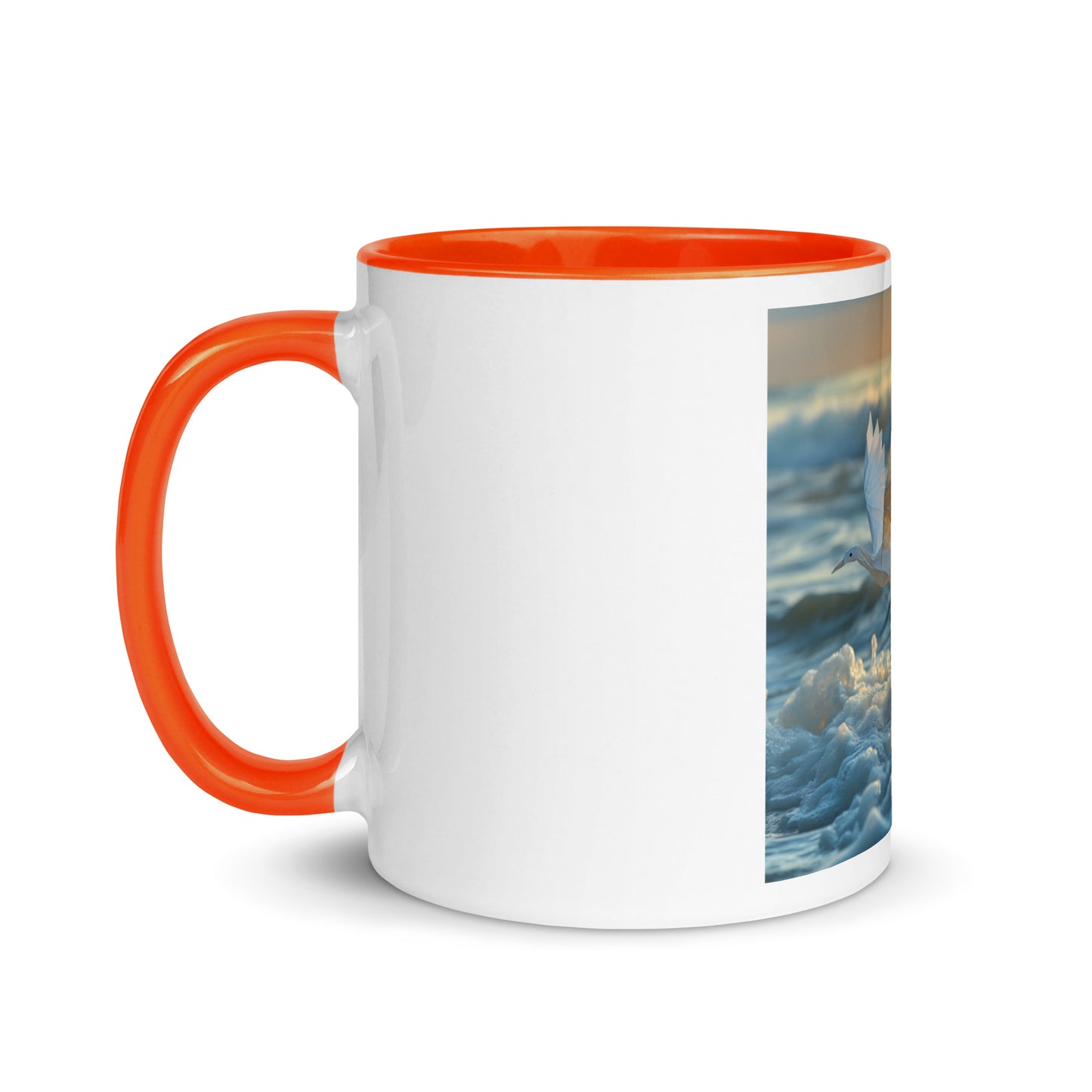 By The Seaside Series Print #5 Mug with Color Inside