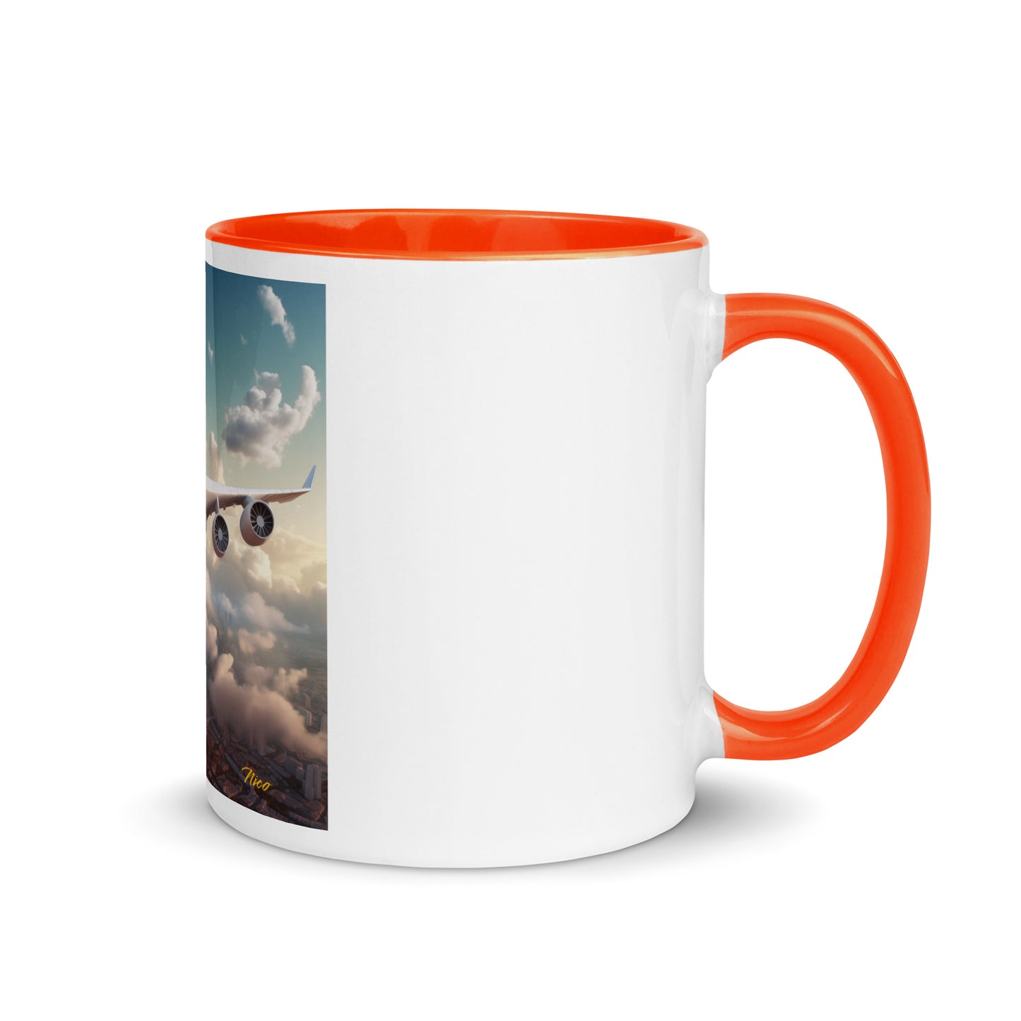 Frequent Flyer Miles Series Print #1 Mug with Color Inside