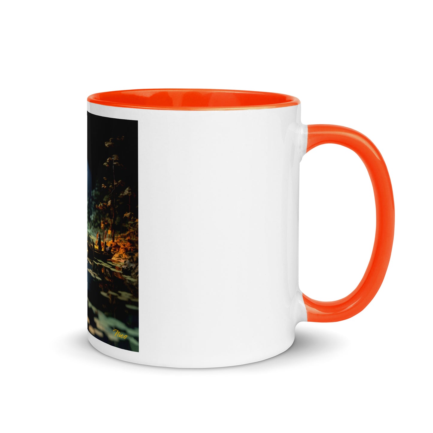 Born On A Bayou Print #3 Mug with Color Inside