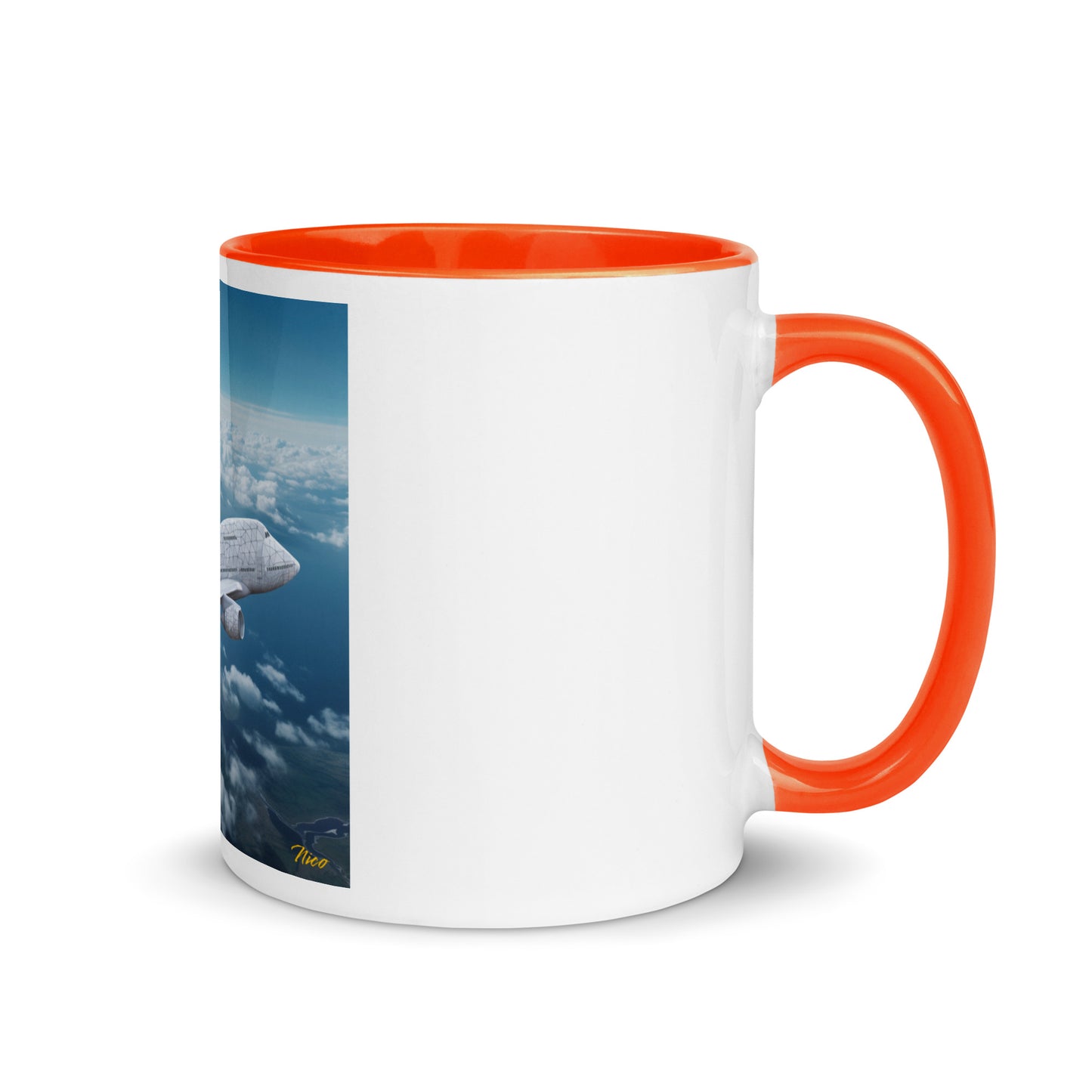 Frequent Flyer Miles Series Print #3 Mug with Color Inside