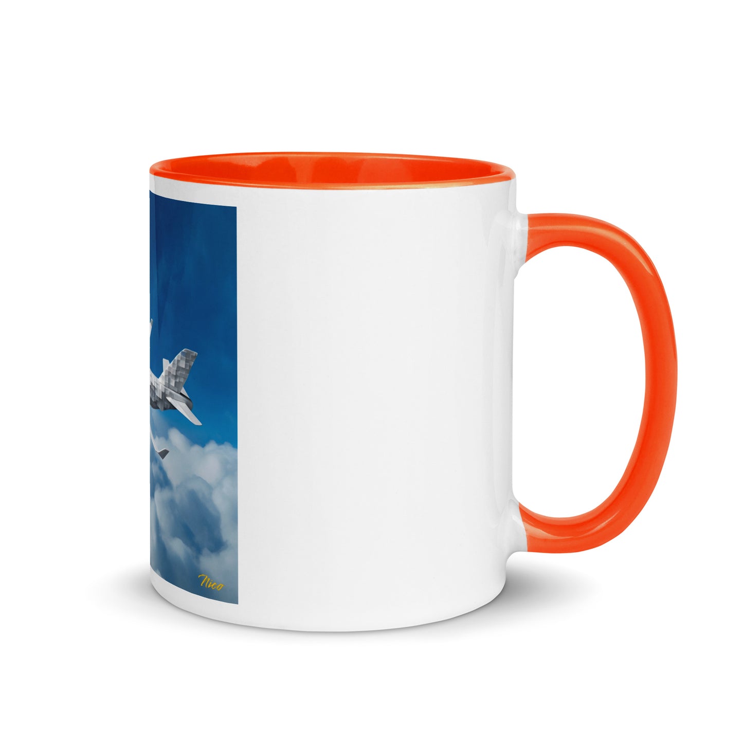 Frequent Flyer Miles Series Print #5 Mug with Color Inside