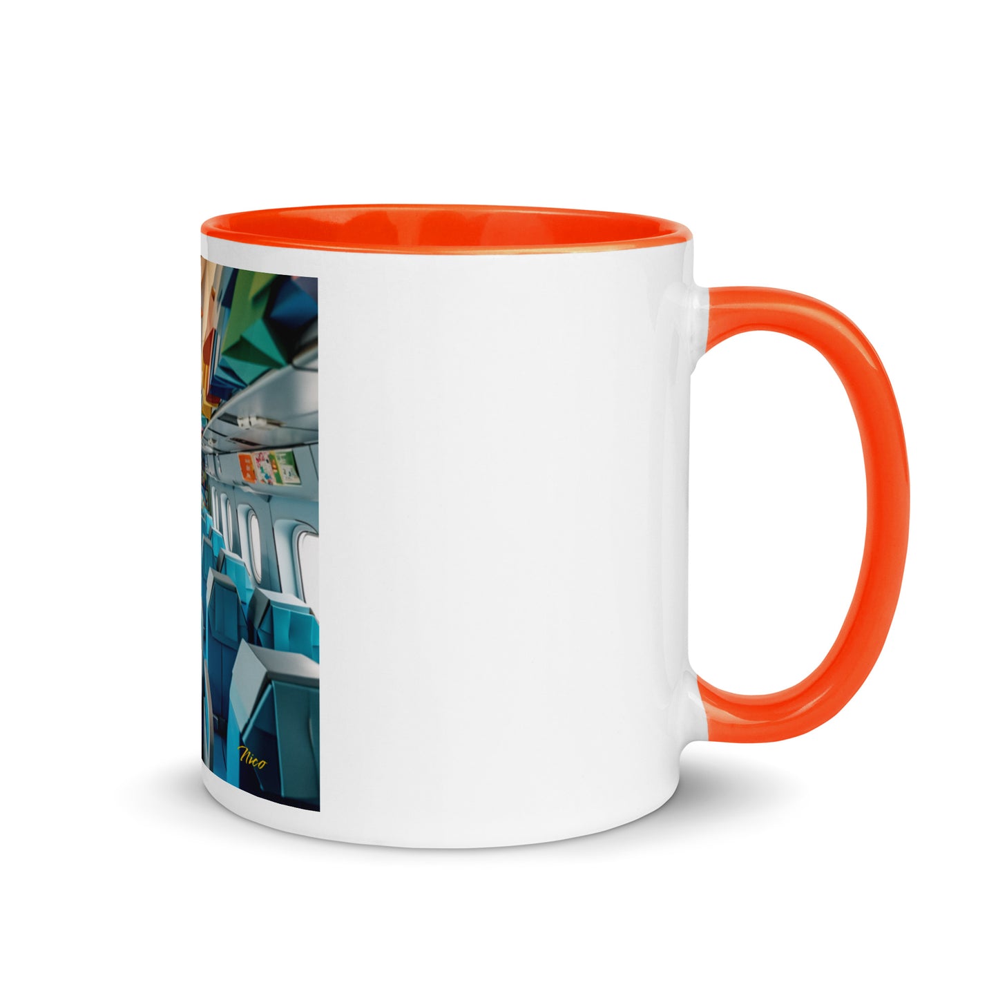 Frequent Flyer Miles Series Print #6 Mug with Color Inside