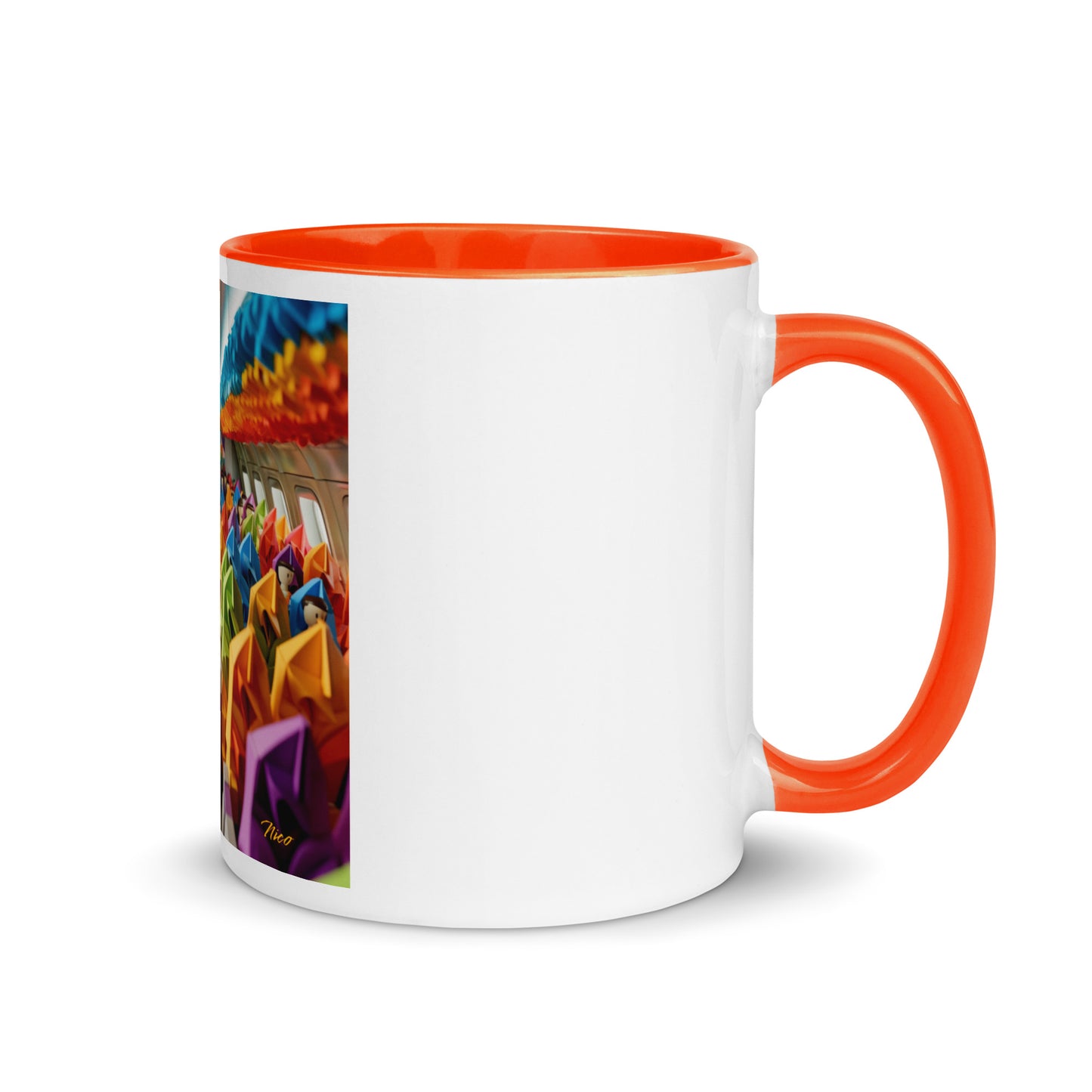 Frequent Flyer Miles Series Print #8 Mug with Color Inside