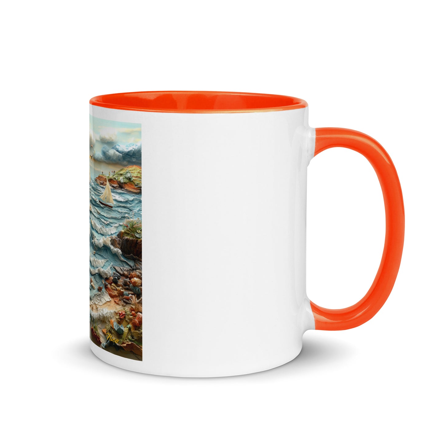 By The Seaside Series Print #2 - Mug with Color Inside