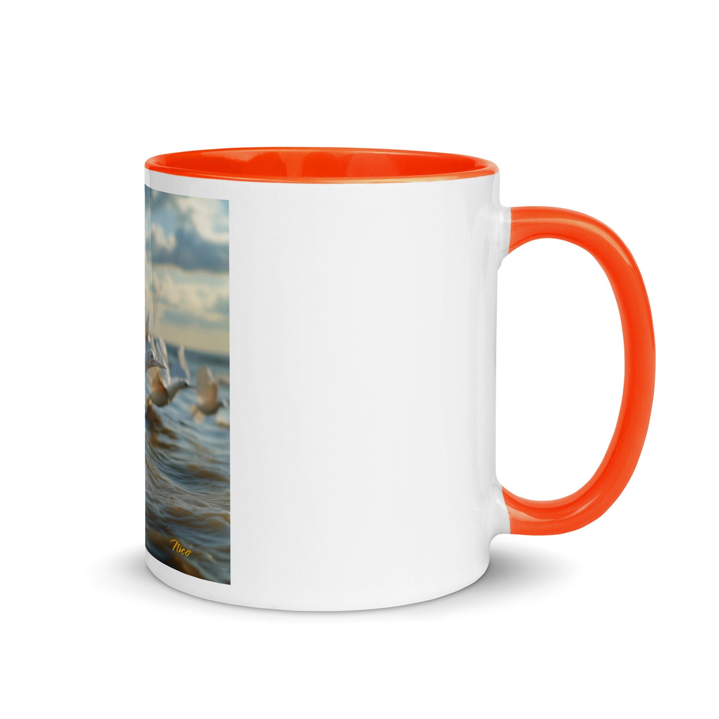 By The Seaside Series Print #8 - Mug with Color Inside