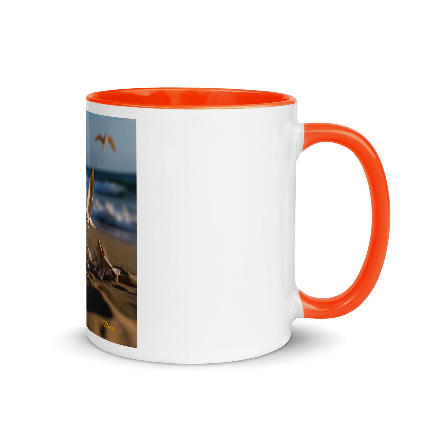 By The Seaside Series Print #7 - Mug with Color Inside