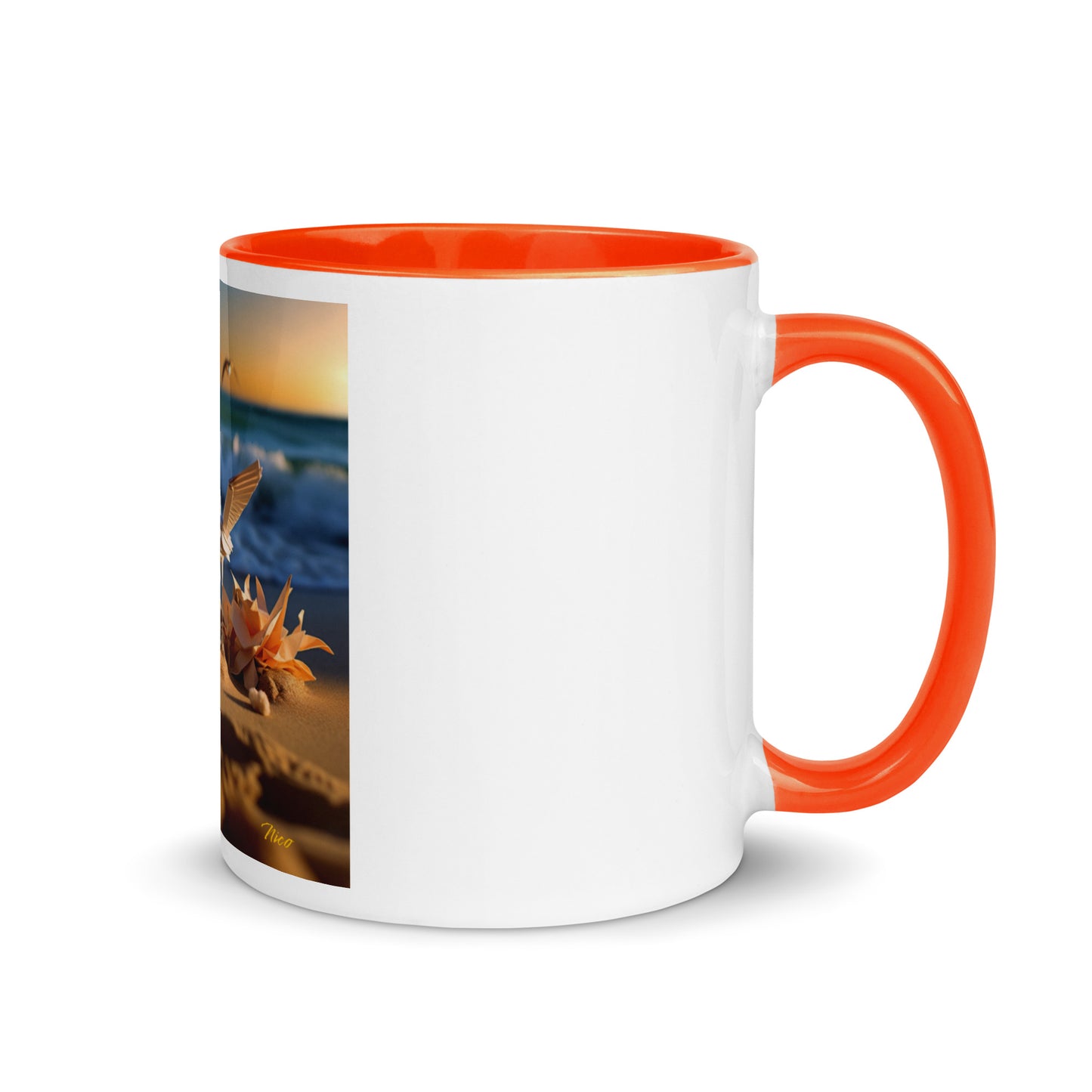 By The Seaside Series Print #3 - Mug with Color Inside