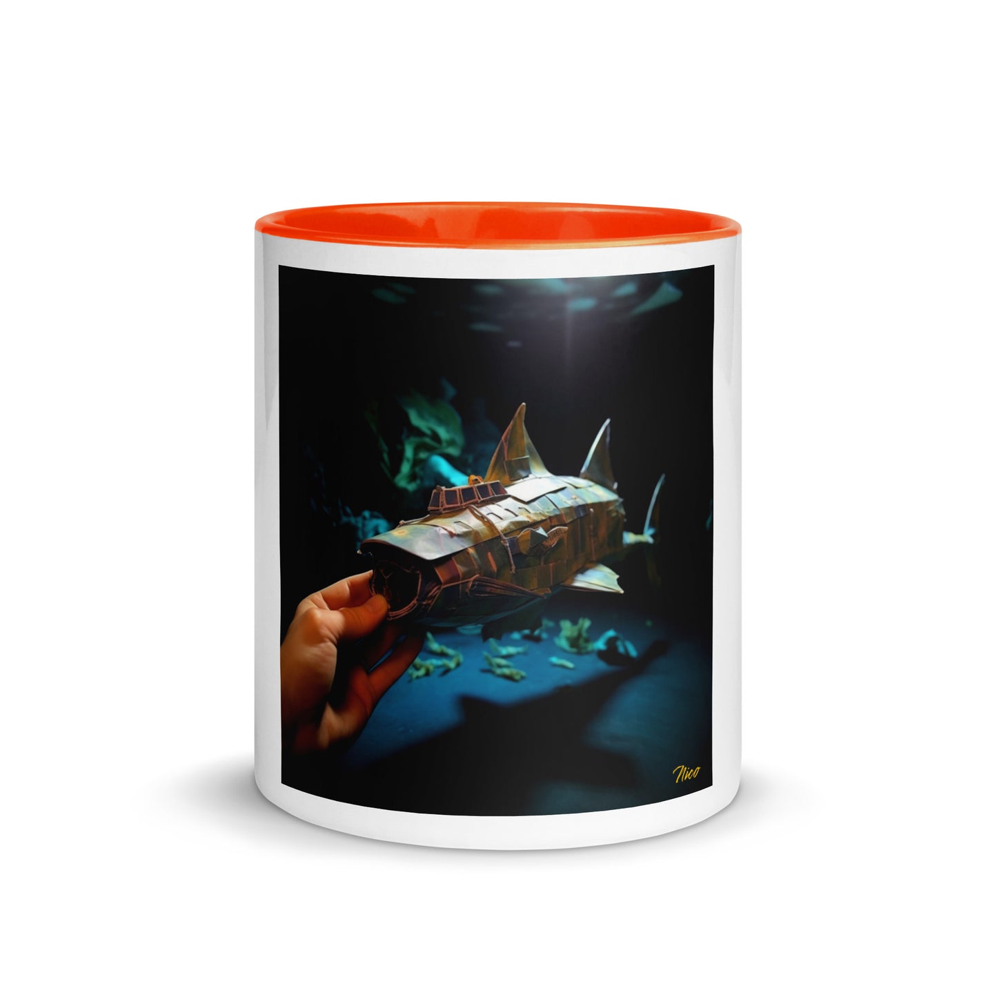 20,000 Leagues Under The Sea Series Print #4 - Mug with Color Inside