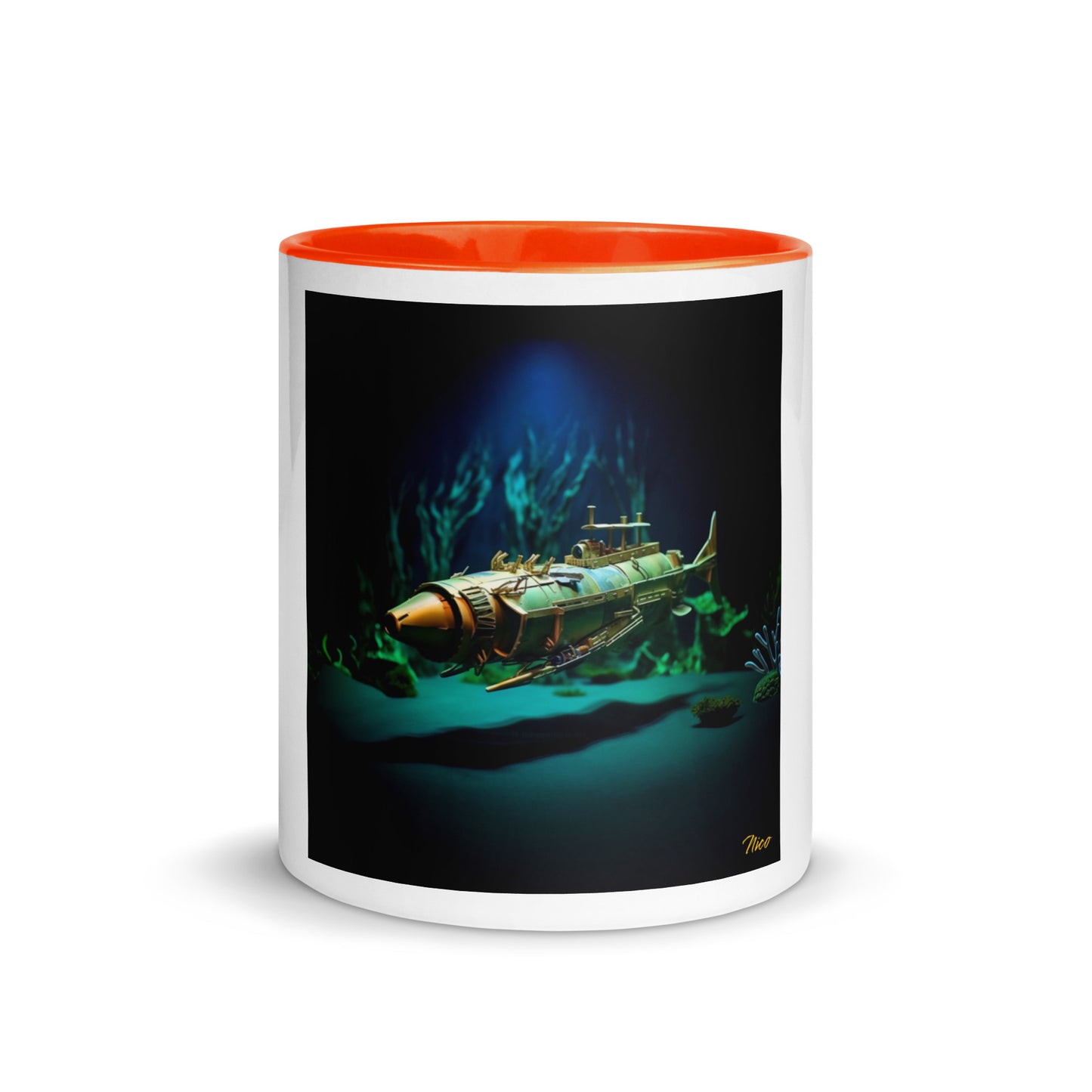 20,000 Leagues Under The Sea Series Print #6 - Mug with Color Inside