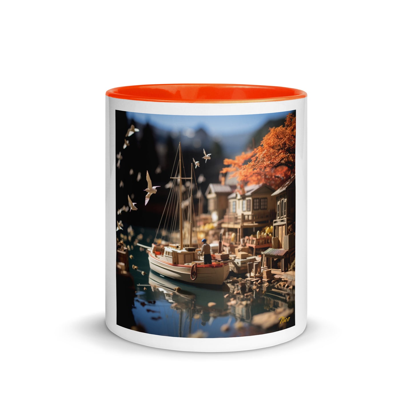 On The Docks By The Bay Series Print #1 - Mug with Color Inside